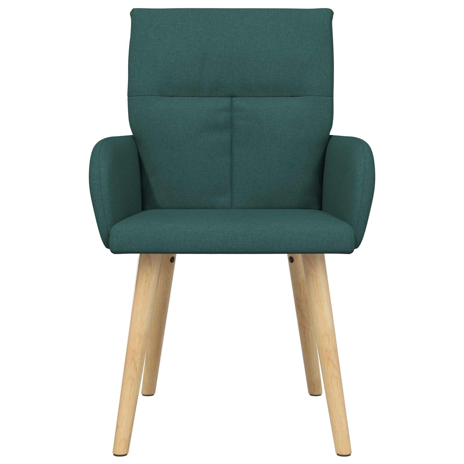 Valgomojo kėdės 2 pcs Audinys Tamsiai žalia 60 x 56 x 96 cm