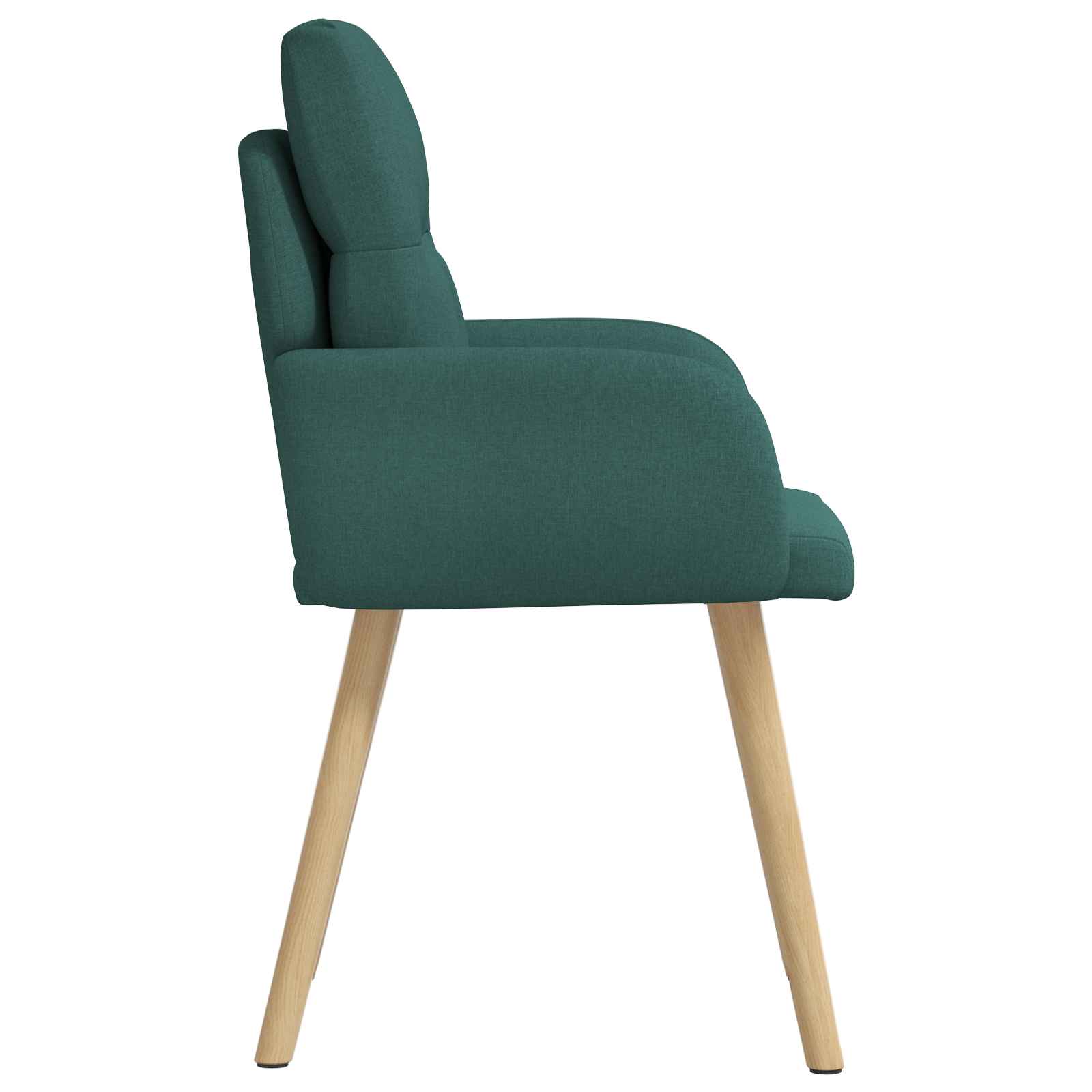 Valgomojo kėdės 2 pcs Audinys Tamsiai žalia 60 x 56 x 96 cm