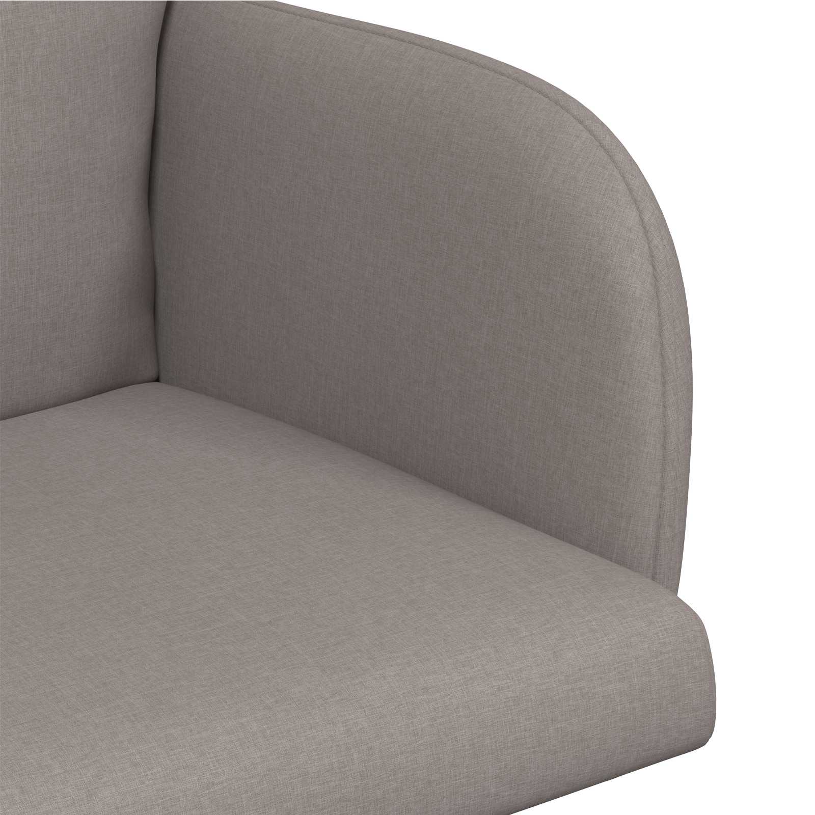 Valgomojo kėdės 2 pcs Audinys Taupe 60 x 56 x 96 cm