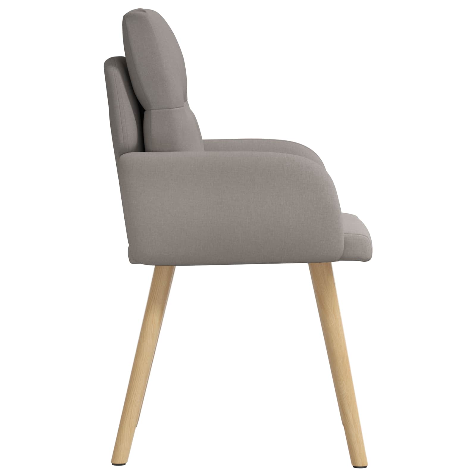 Valgomojo kėdės 2 pcs Audinys Taupe 60 x 56 x 96 cm