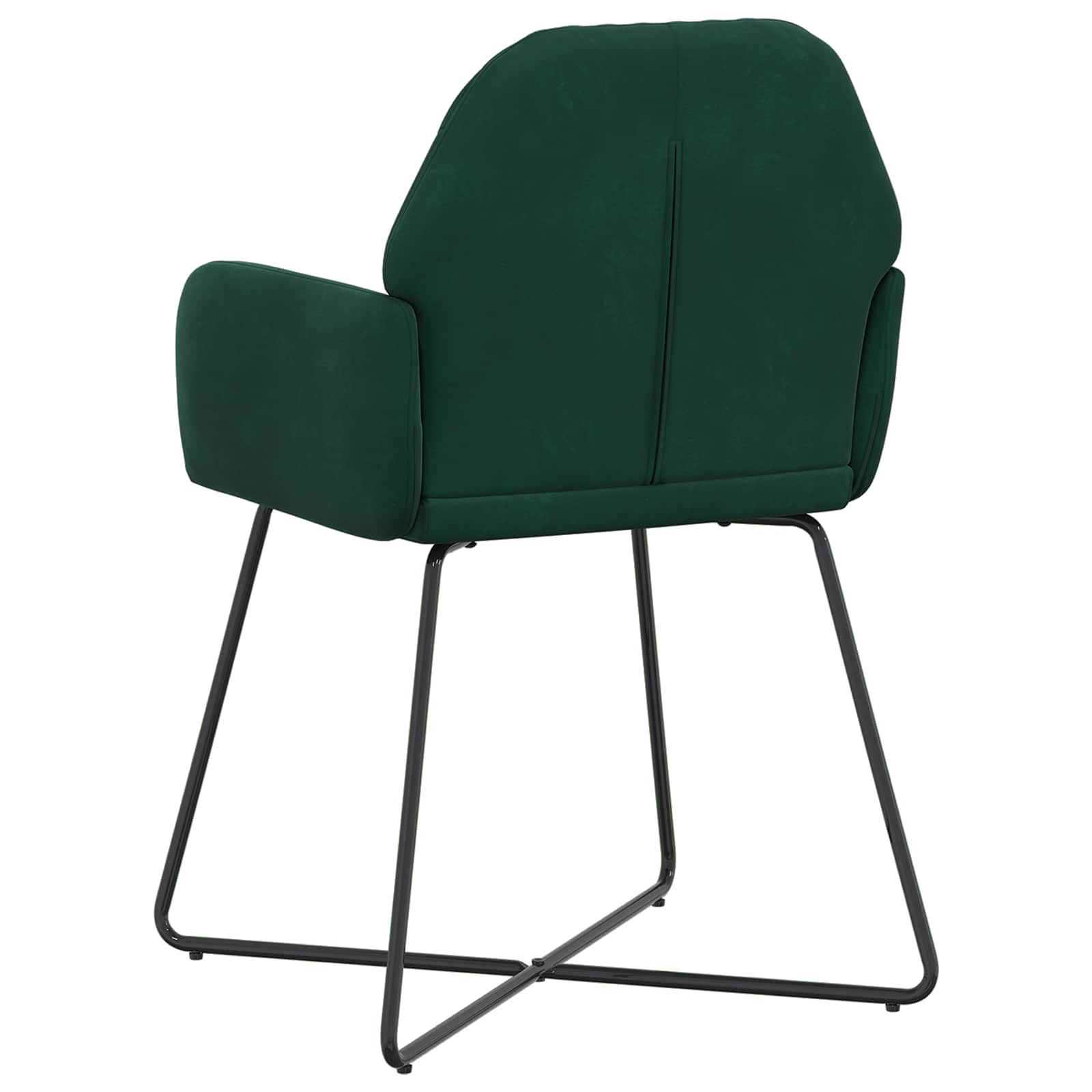 Valgomojo kėdės 2 pcs Aksomas Tamsiai žalia 55 x 50 x 84 cm