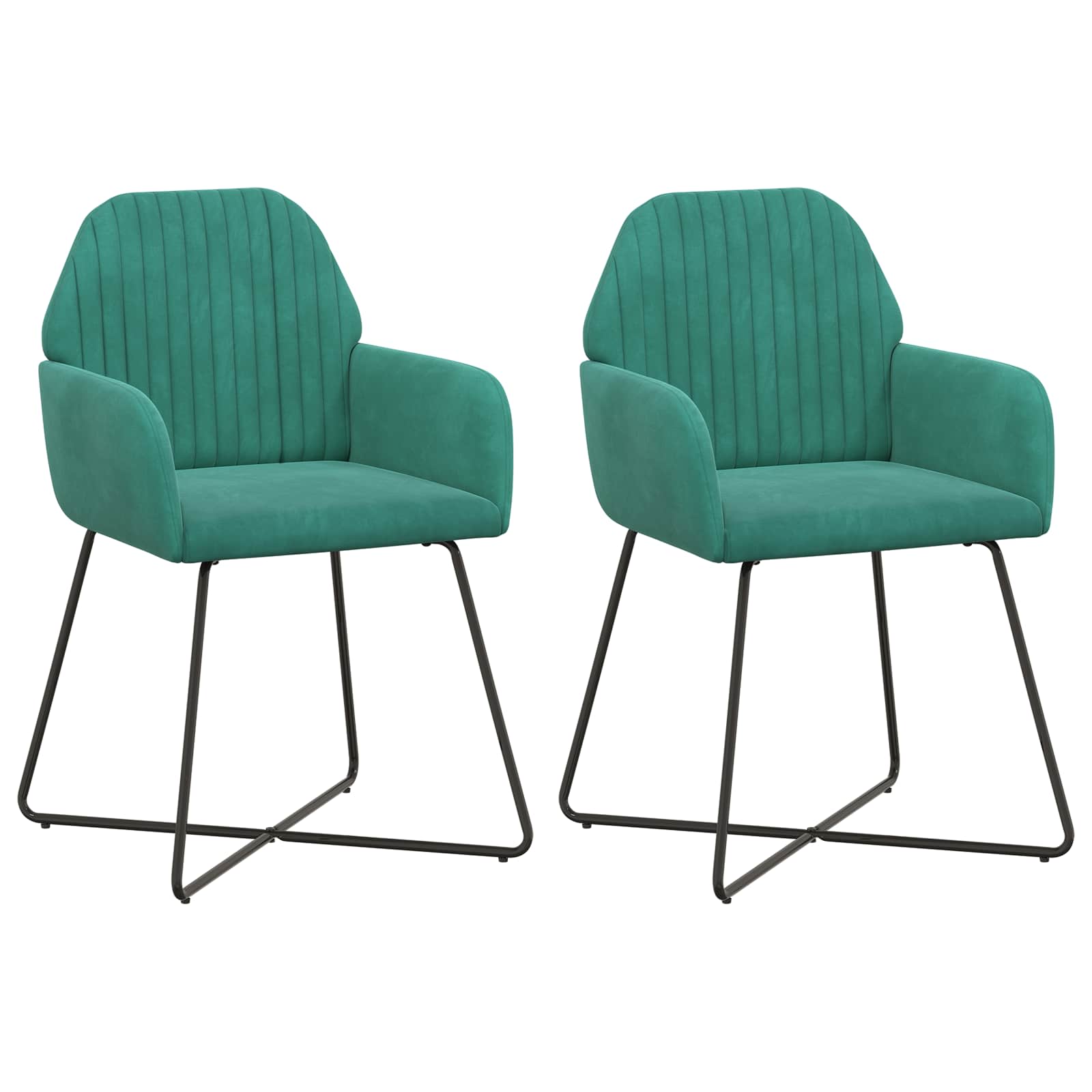 Valgomojo kėdės 2 pcs Aksomas Turkio 55 x 50 x 84 cm