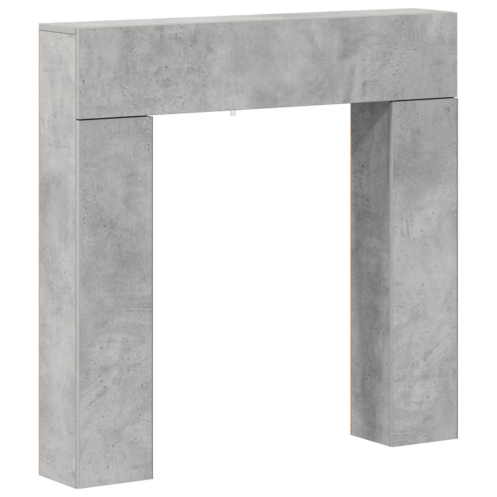 Židinio rėmas Betono pilka 102 x 18 x 100,5 cm Apdirbta mediena