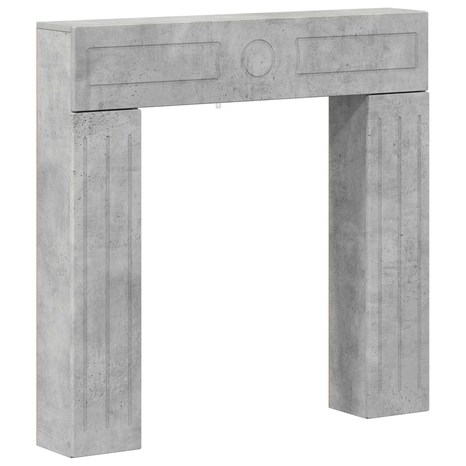 Židinio rėmas Betono pilka 102 x 18 x 100,5 cm Apdirbta mediena