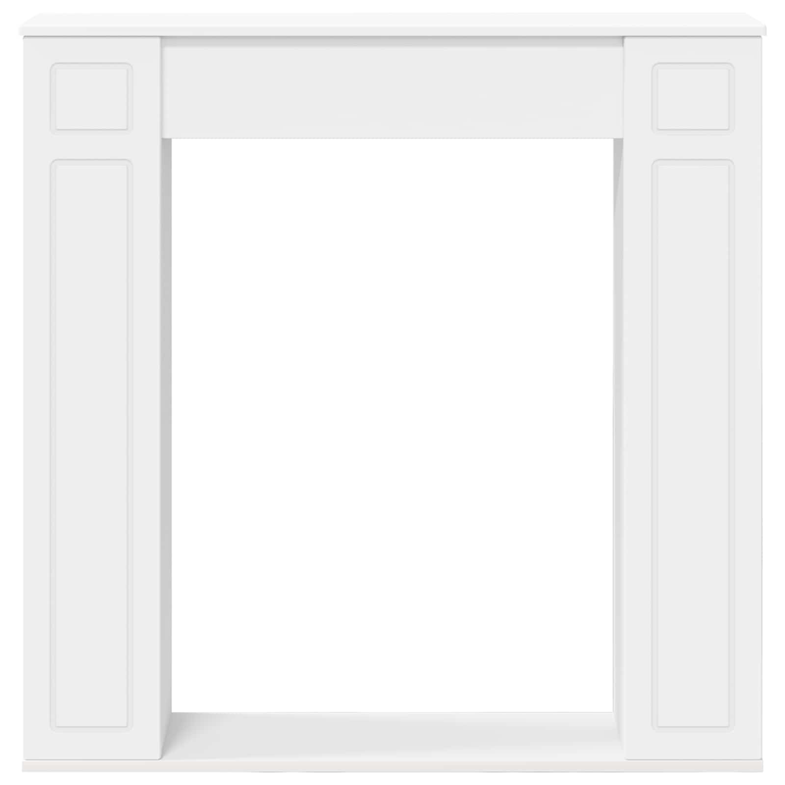 Židinio rėmas Balta 100 x 20 x 100 cm Apdirbta mediena