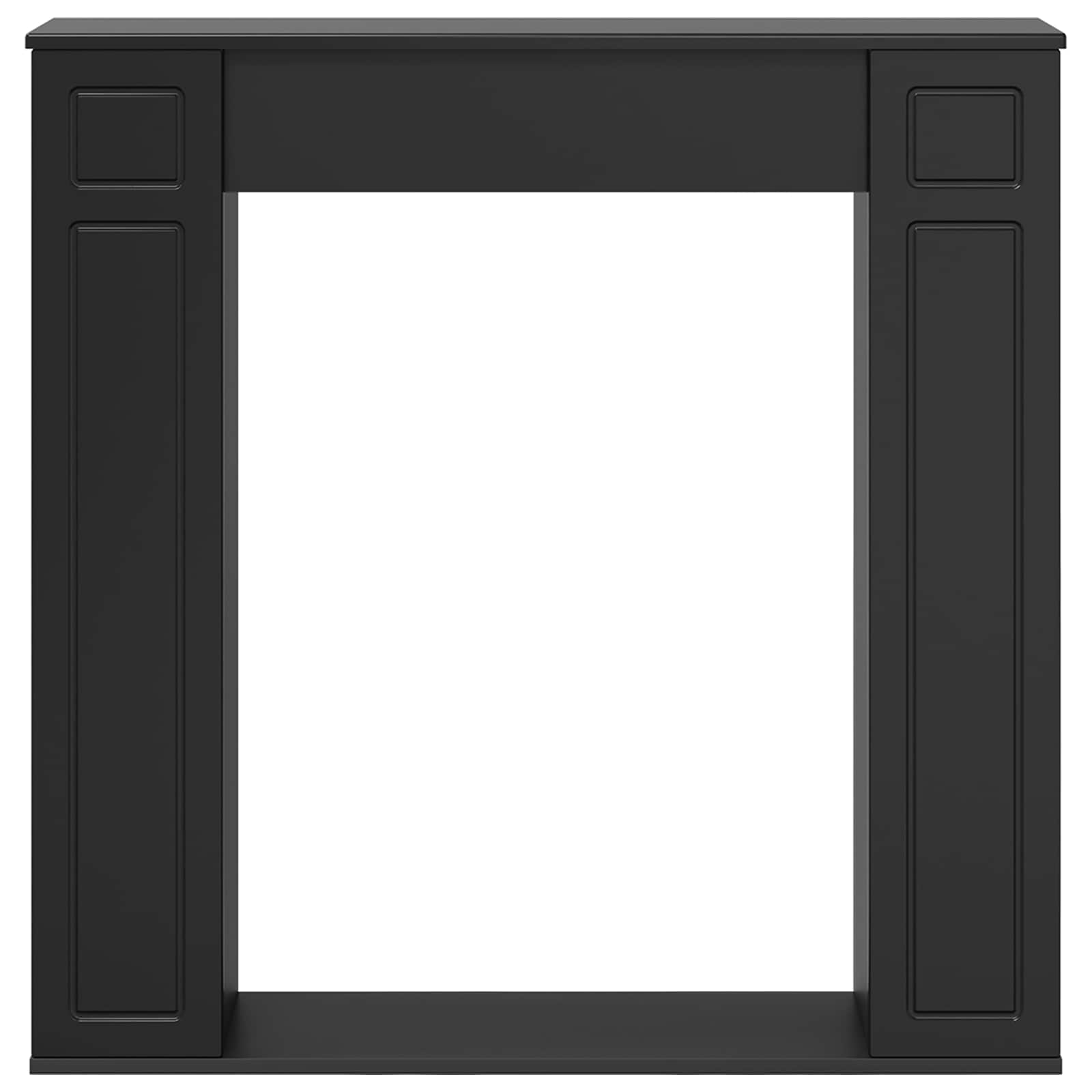 Židinio rėmas Juoda 100 x 20 x 100 cm Apdirbta mediena