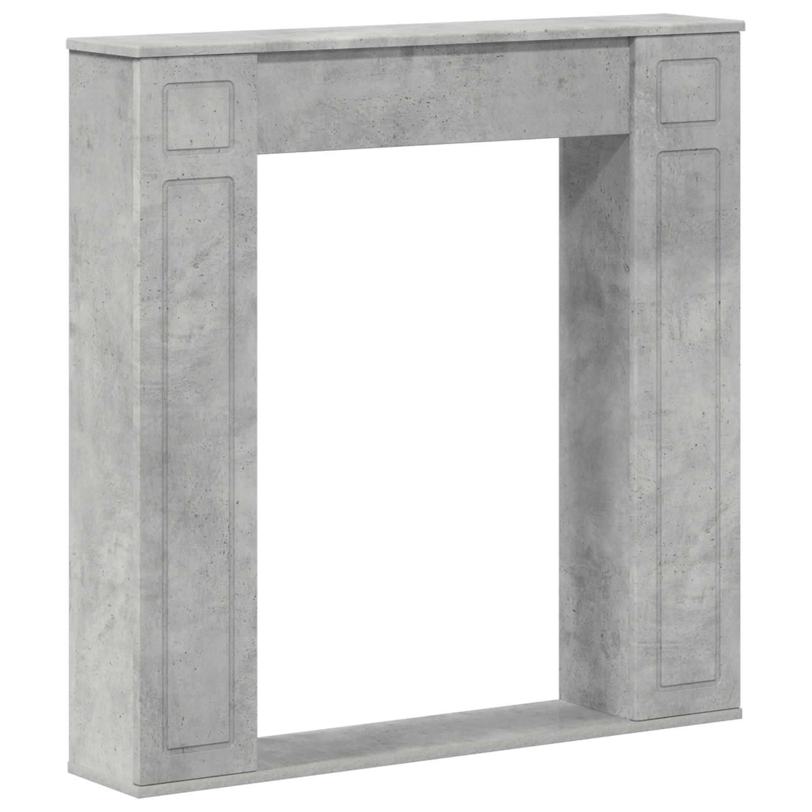 Židinio rėmas Betono pilka 100 x 20 x 100 cm Apdirbta mediena
