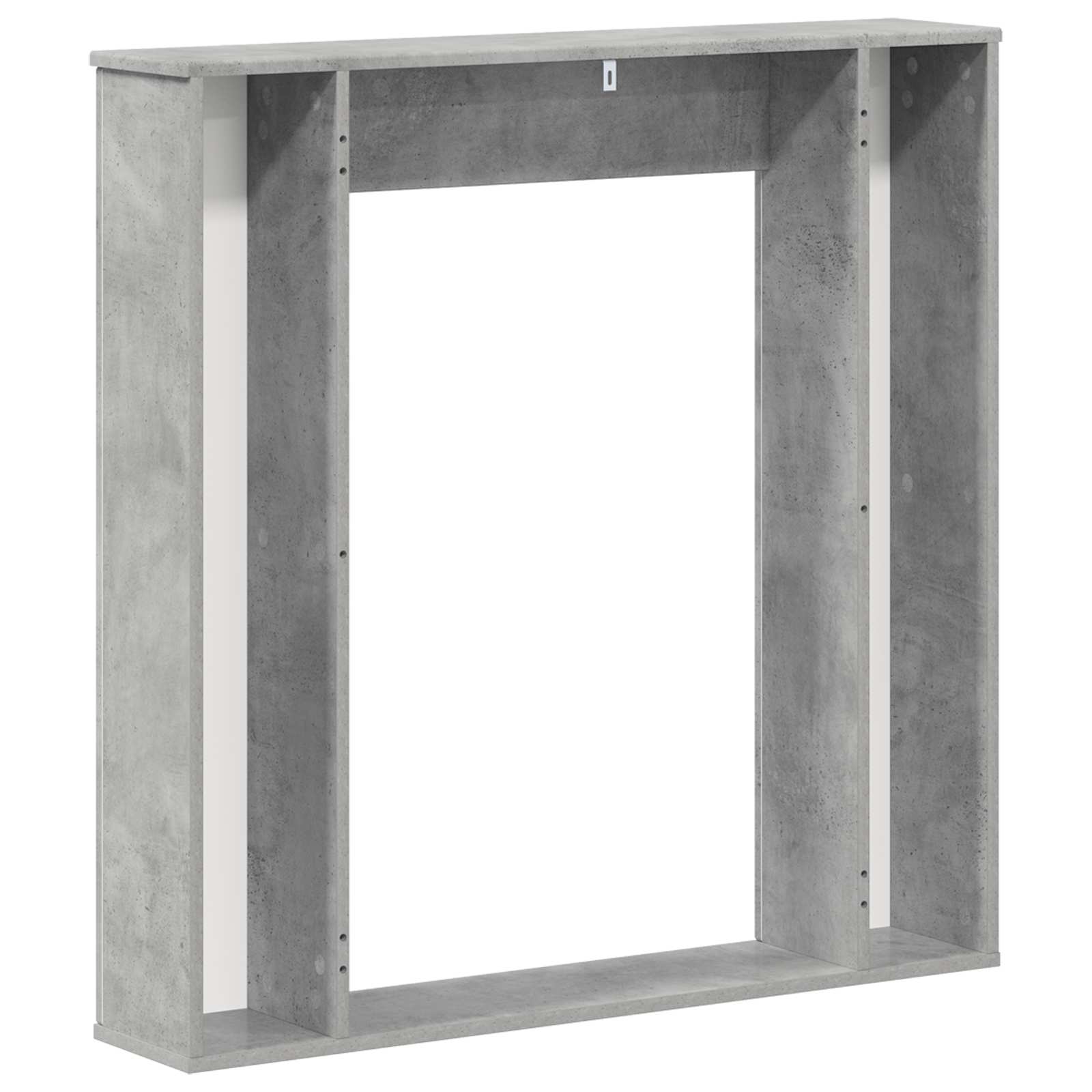 Židinio rėmas Betono pilka 100 x 20 x 100 cm Apdirbta mediena