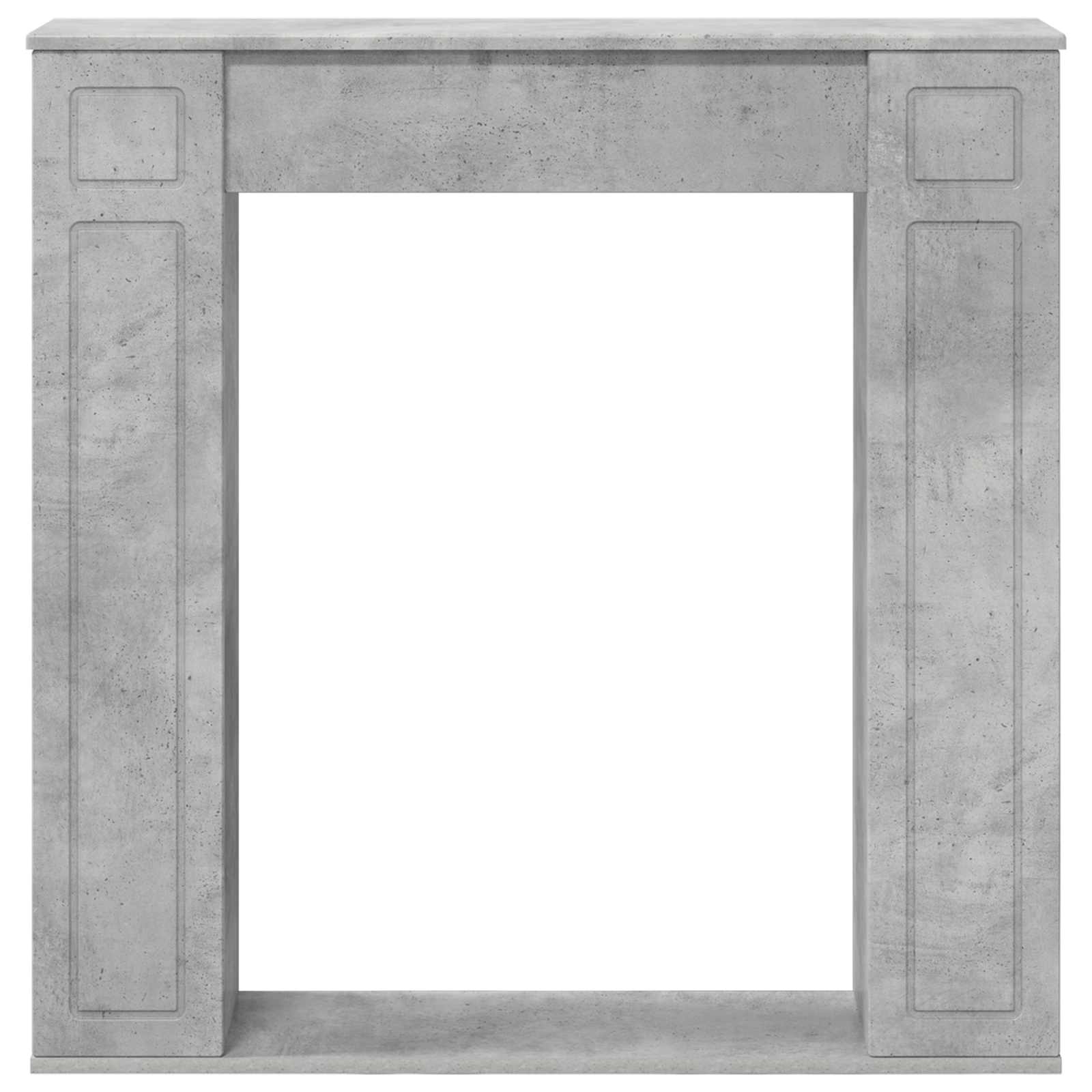 Židinio rėmas Betono pilka 100 x 20 x 100 cm Apdirbta mediena