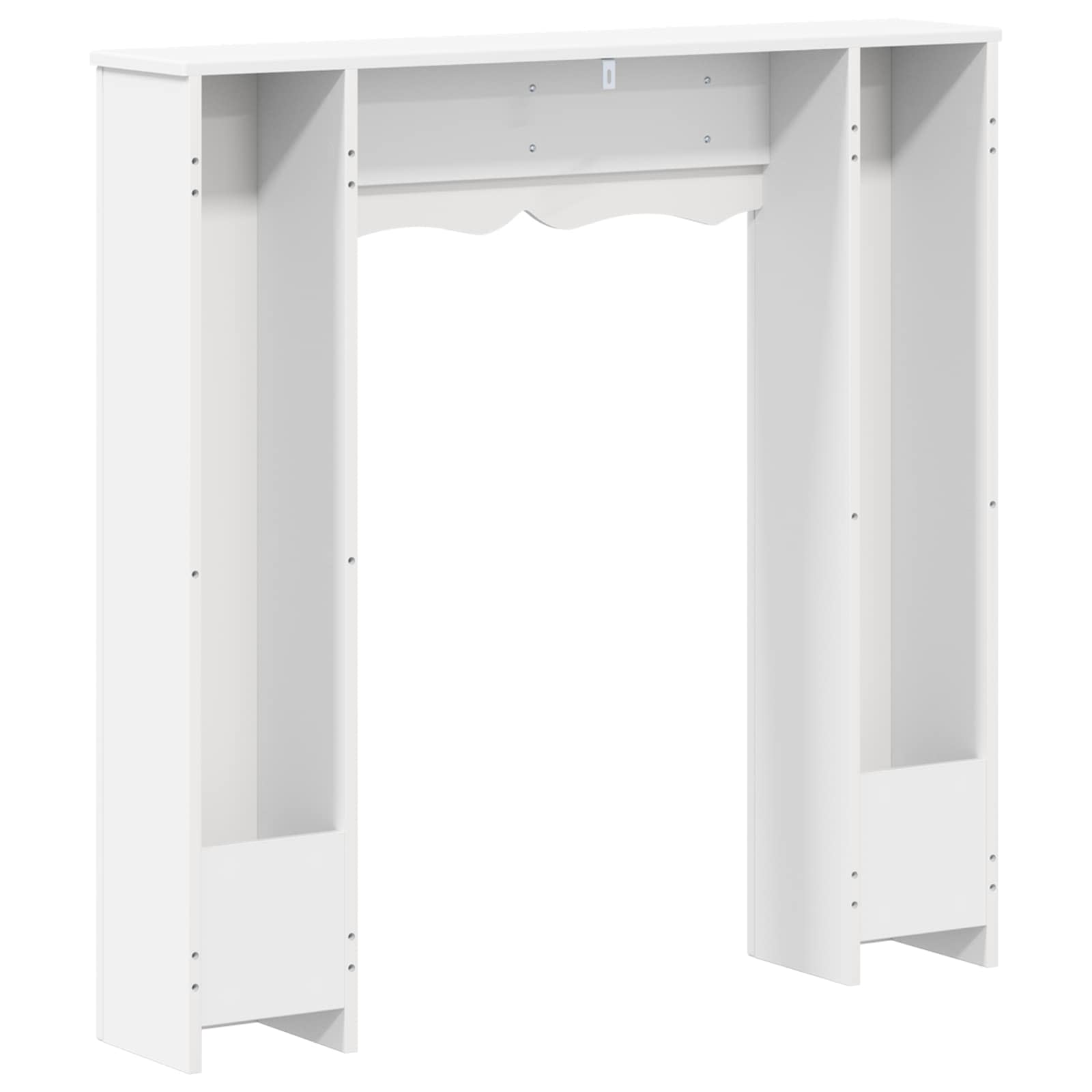 Židinio rėmas Balta 102 x 20 x 102 cm Apdirbta mediena