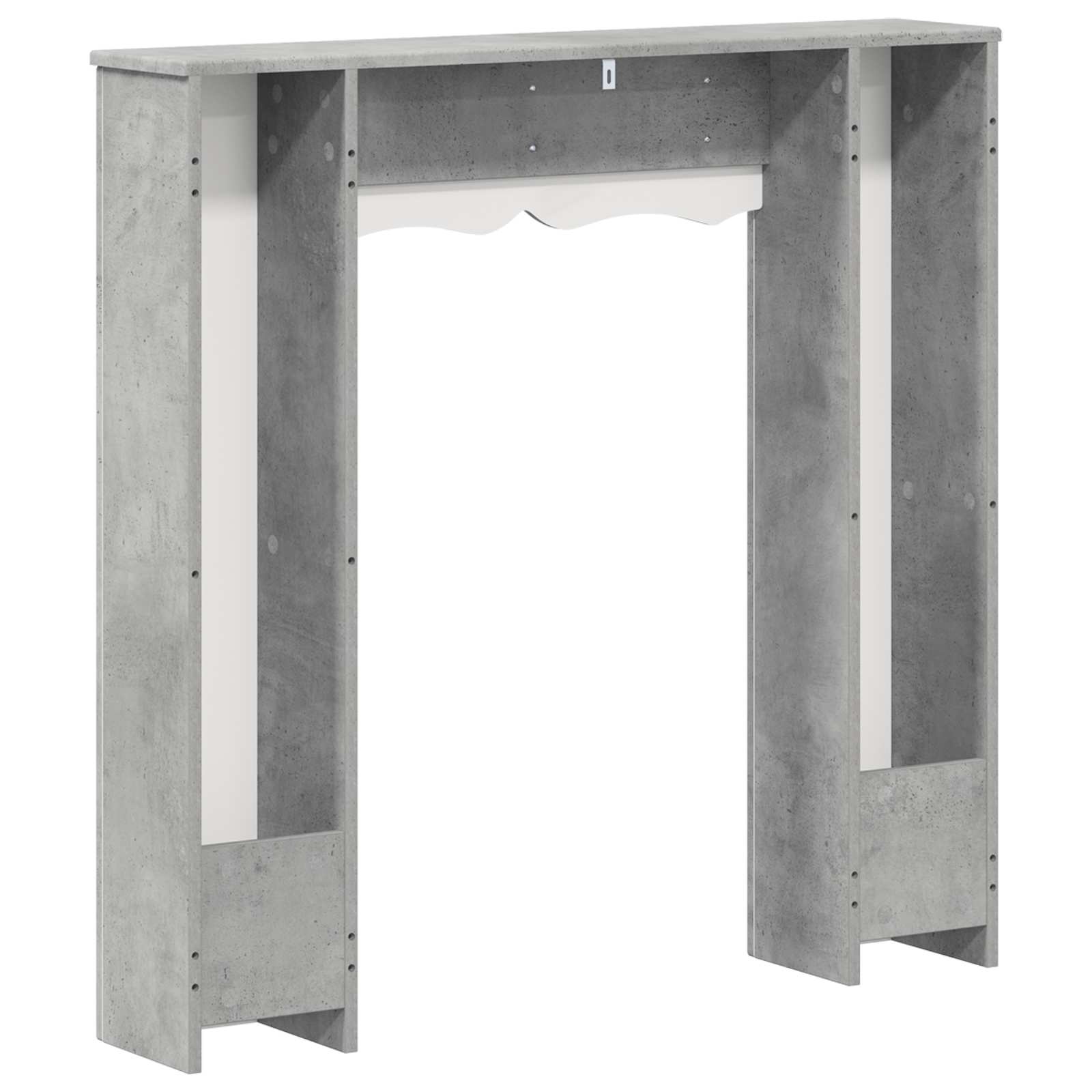 Židinio rėmas Betono pilka 102 x 20 x 102 cm Apdirbta mediena