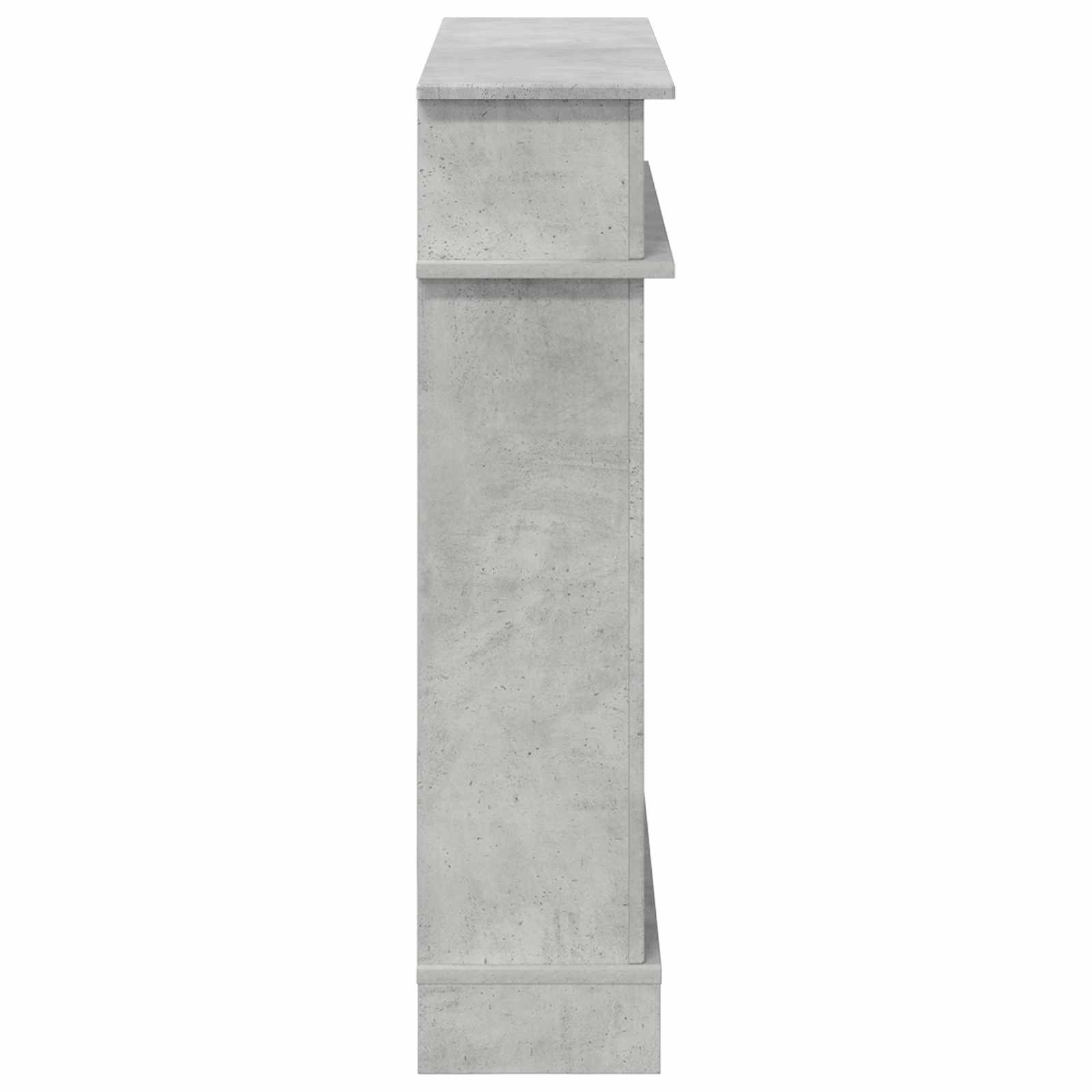 Židinio rėmas Betono pilka 102 x 26 x 100 cm Apdirbta mediena