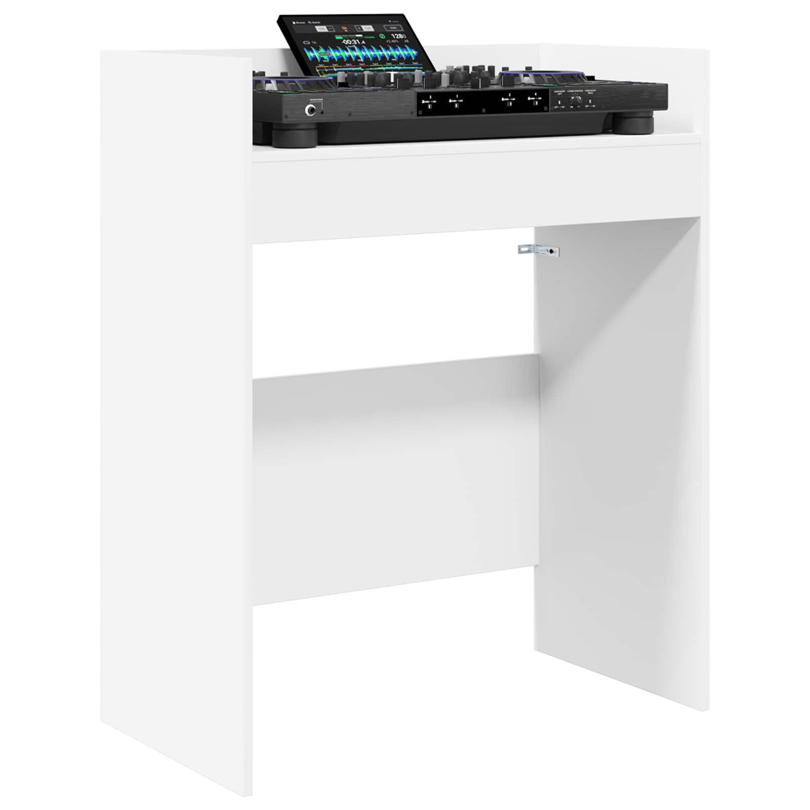 DJ stalas Balta 82 x 45 x 102 cm Apdirbta mediena