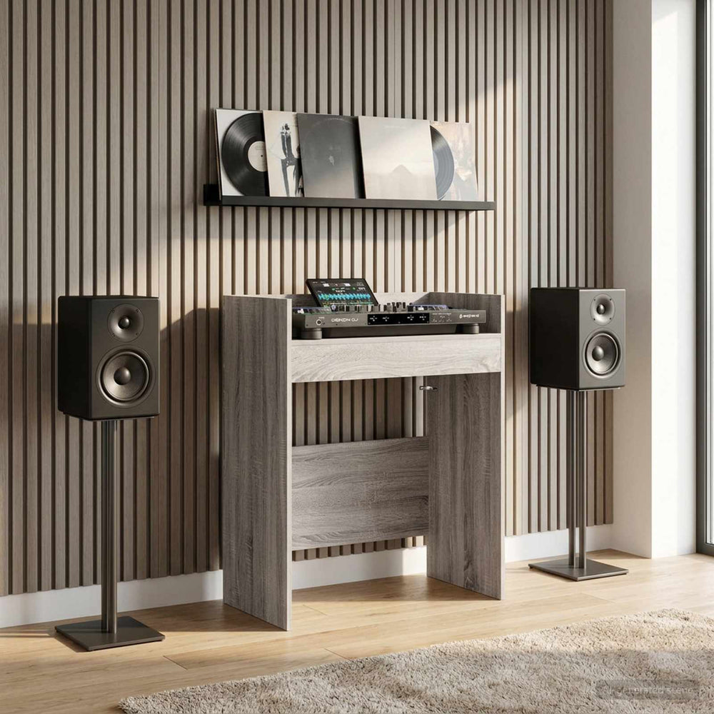 DJ stalas Pilka Sonoma 62 x 45 x 102 cm Apdirbta mediena