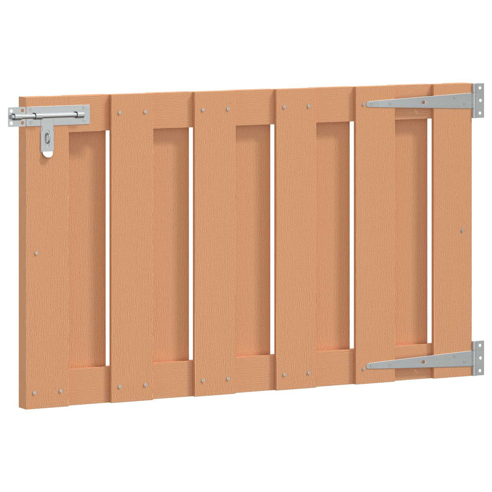 Sodo vartai 100 x 60 cm WPC ir aliuminis Ruda
