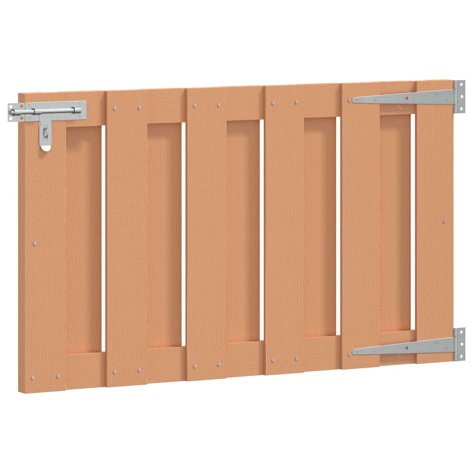 Sodo vartai 100 x 60 cm WPC ir aliuminis Ruda