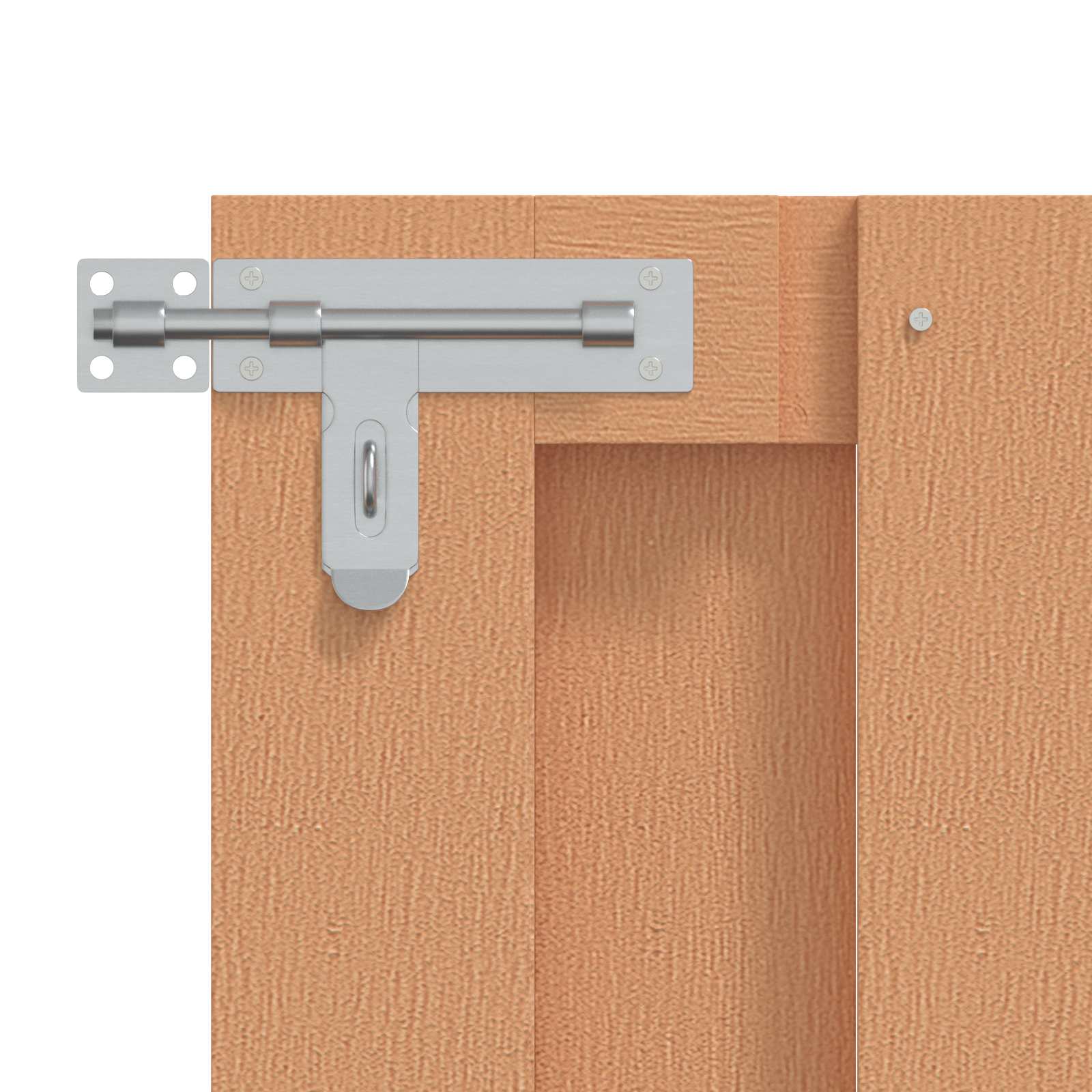 Sodo vartai 100 x 80 cm WPC ir aliuminis Ruda