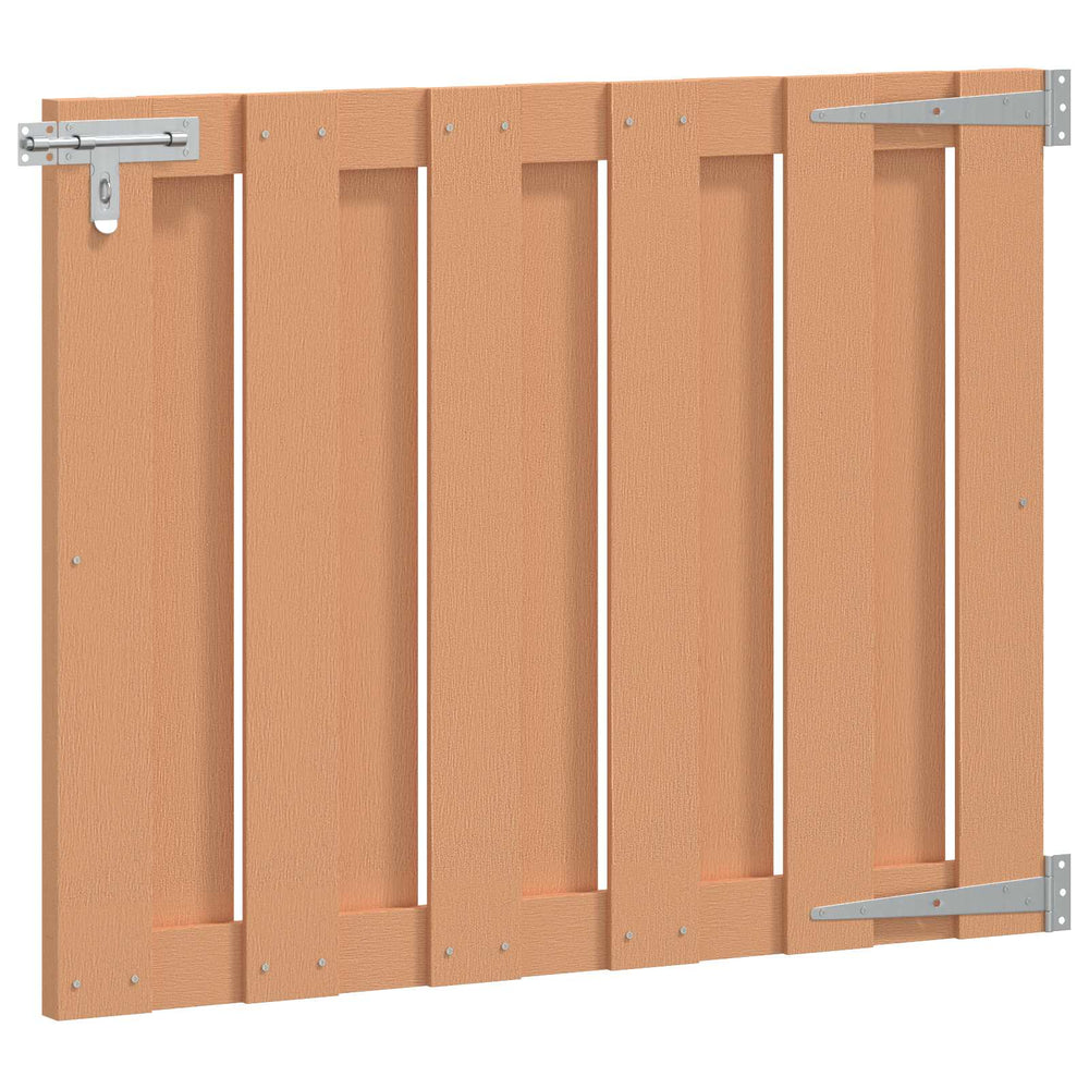 Sodo vartai 100 x 80 cm WPC ir aliuminis Ruda