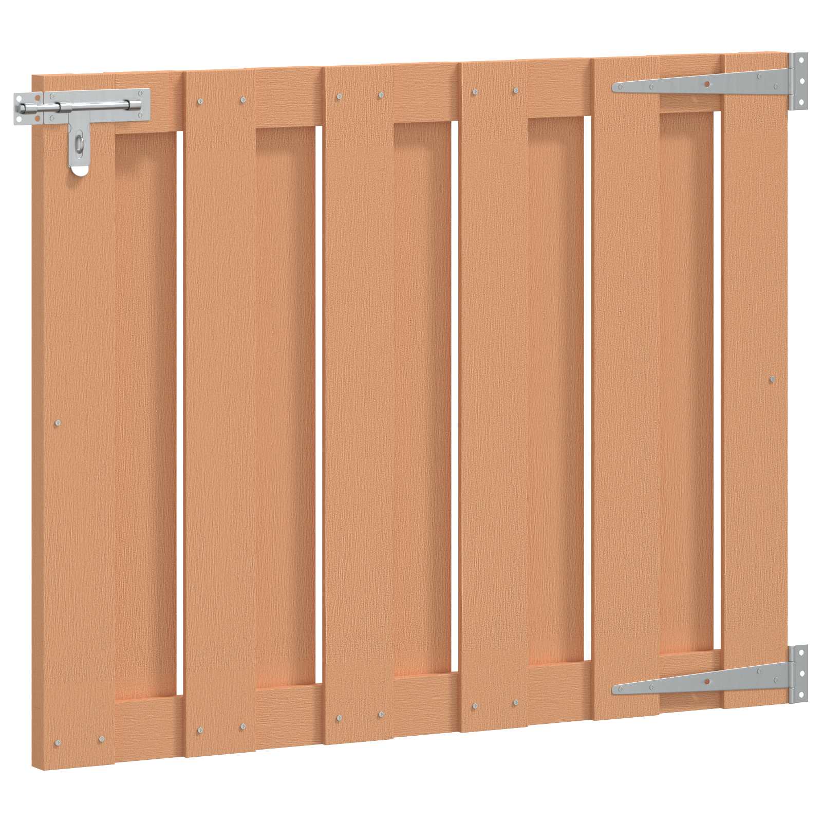 Sodo vartai 100 x 80 cm WPC ir aliuminis Ruda