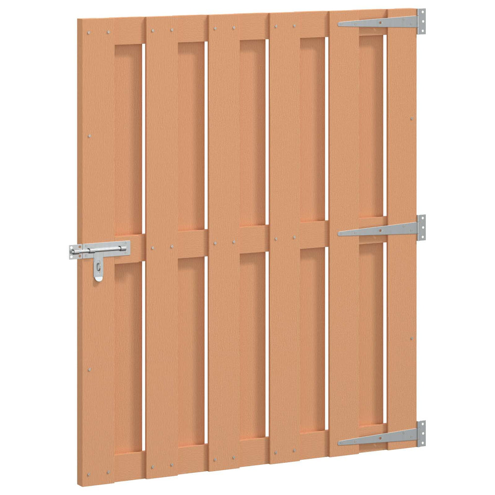 Sodo vartai 100 x 112 cm WPC ir aliuminis Ruda