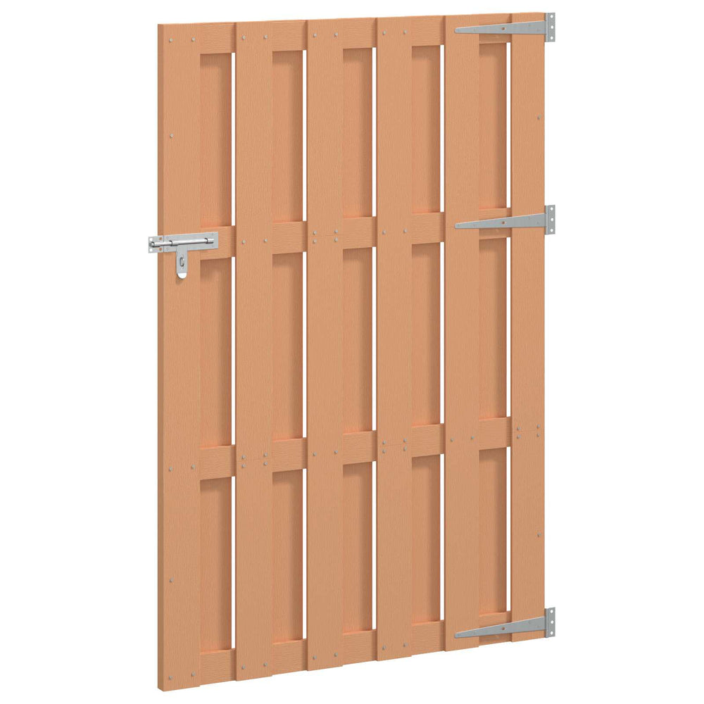 Sodo vartai 100 x 150 cm WPC ir aliuminis Ruda