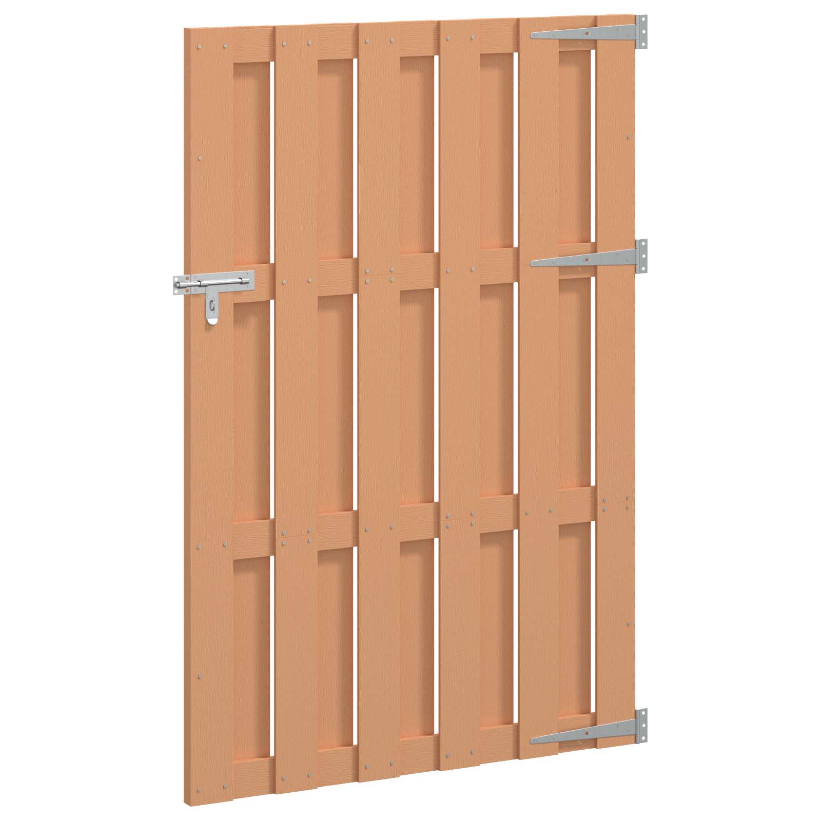 Sodo vartai 100 x 150 cm WPC ir aliuminis Ruda