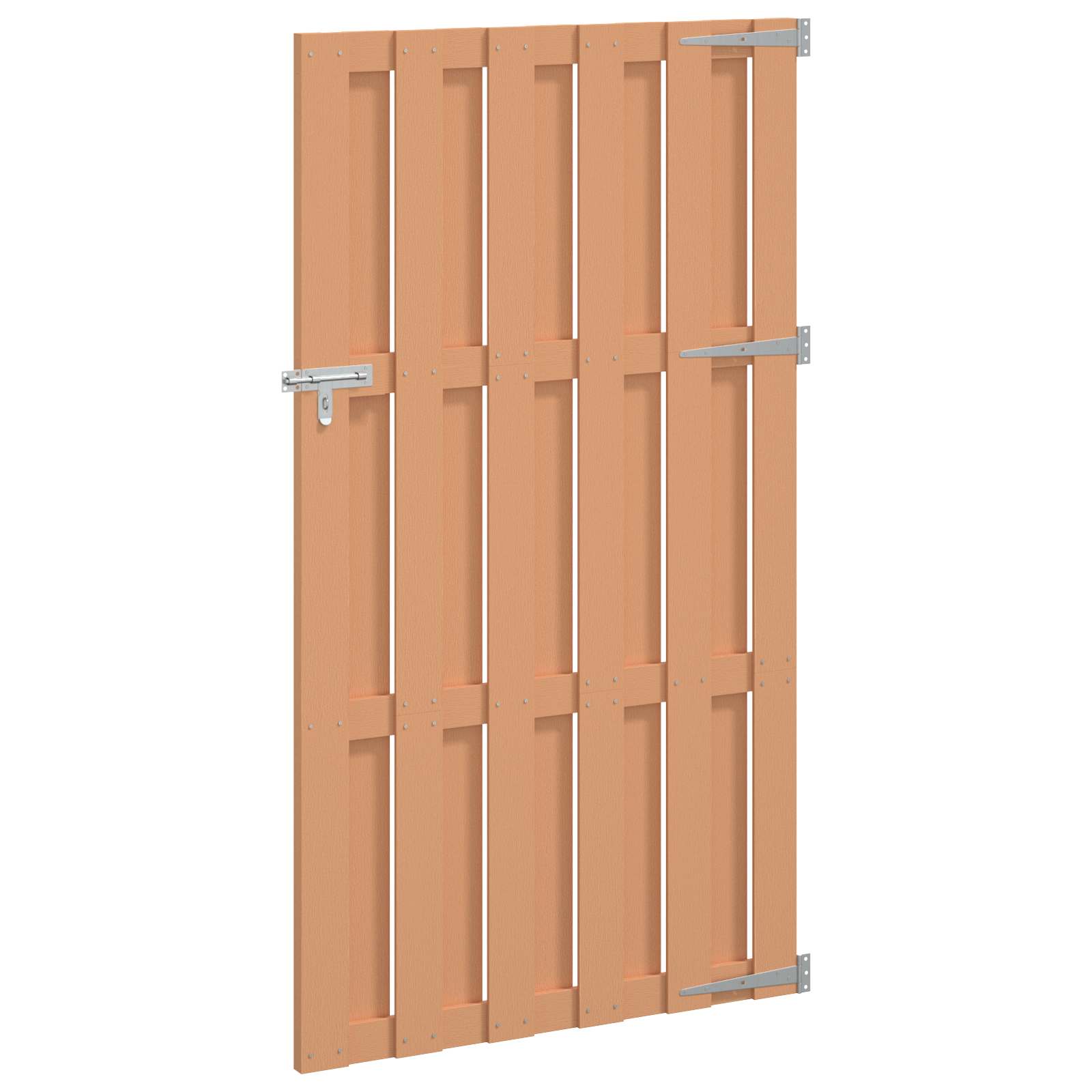 Sodo vartai 100 x 180 cm WPC ir aliuminis Ruda