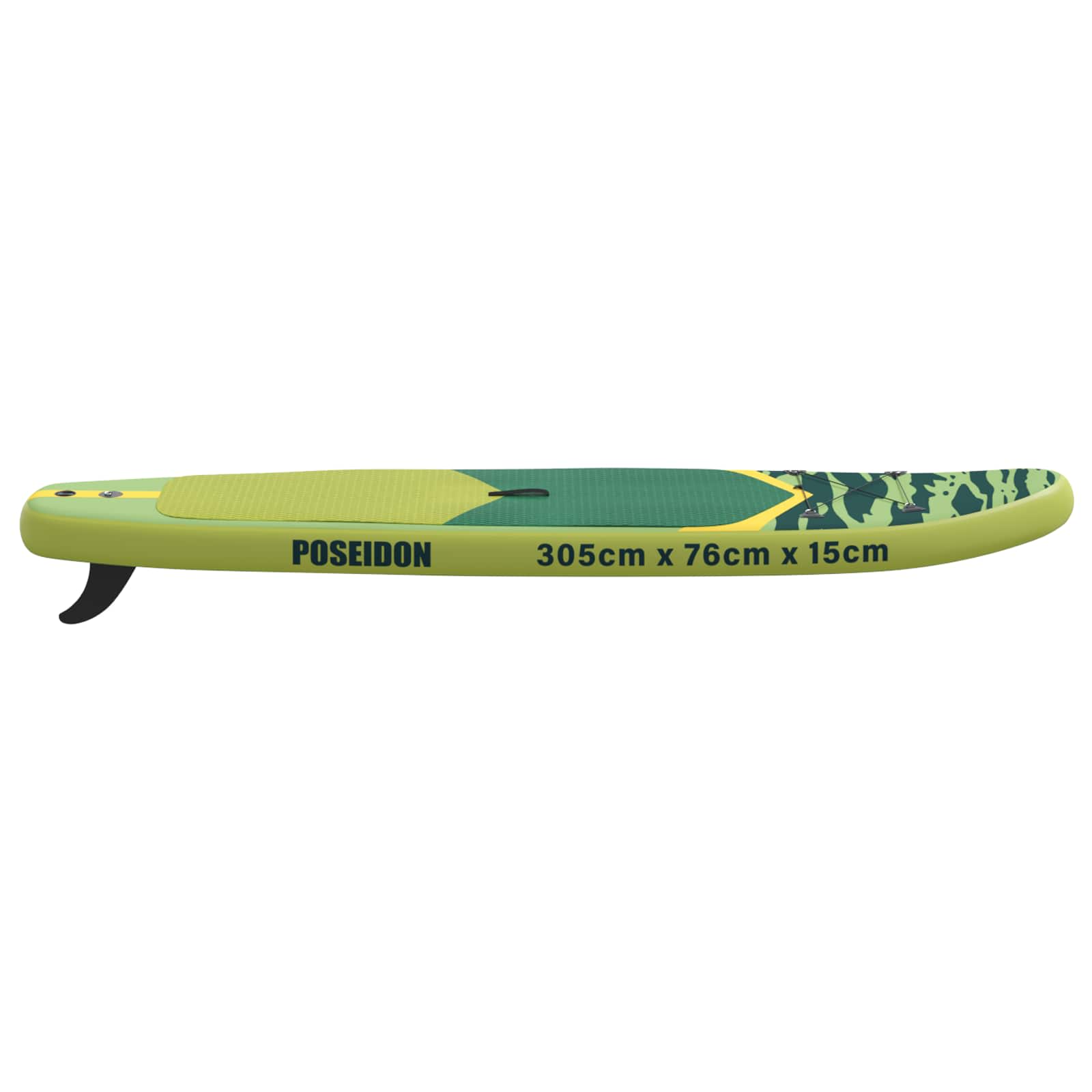 Pripučiamas Stan Up Irklas POSEIDON 305 x 76 x 15 cm Žalia
