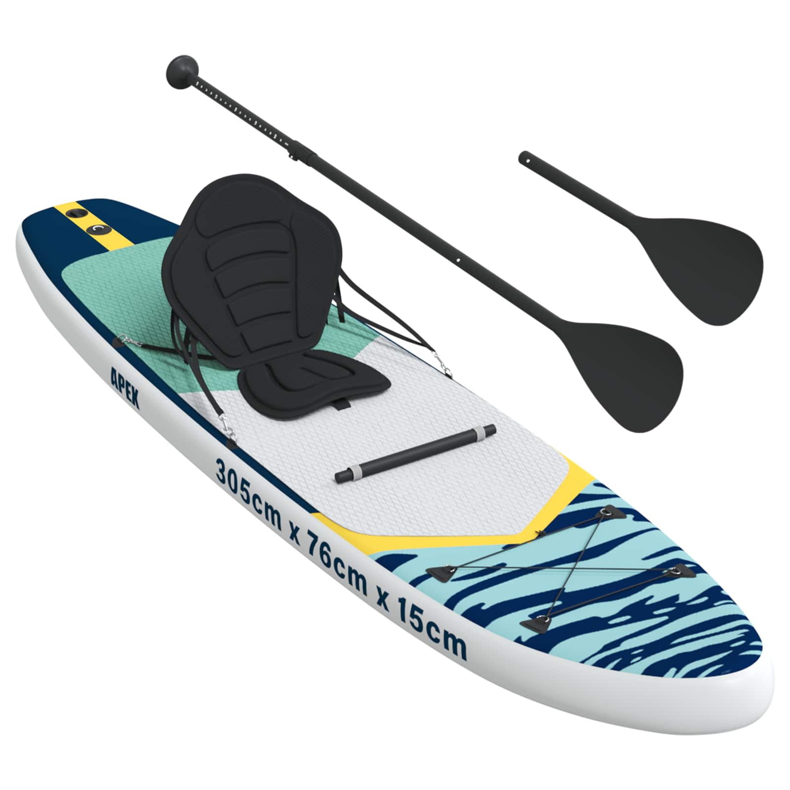 SUP lenta su sėdyne 2-in-1 APEX 305 x 76 x 15 cm Mėlyna skirta
