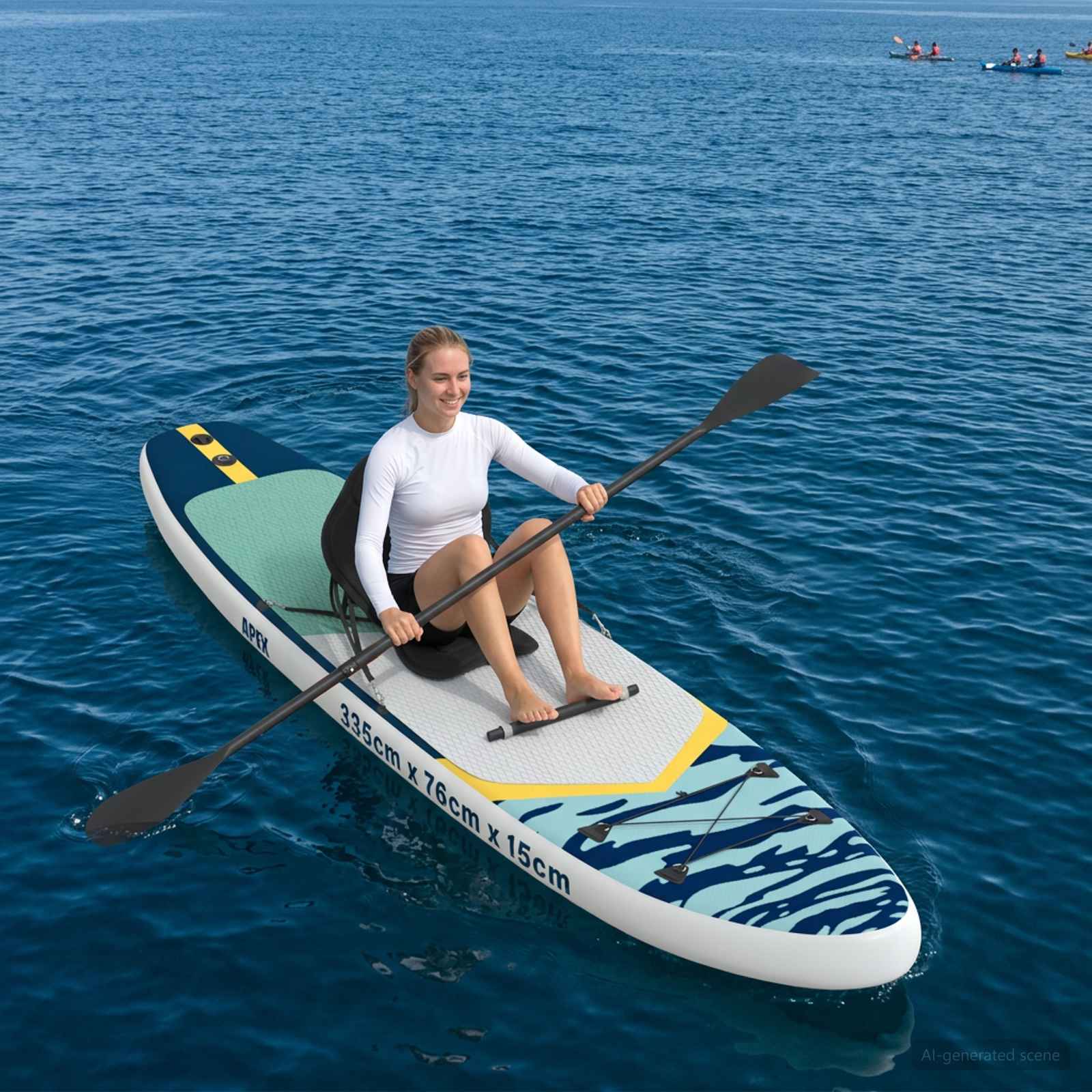 SUP lenta su sėdyne 2-in-1 APEX 335 x 76 x 15 cm Mėlyna skirta