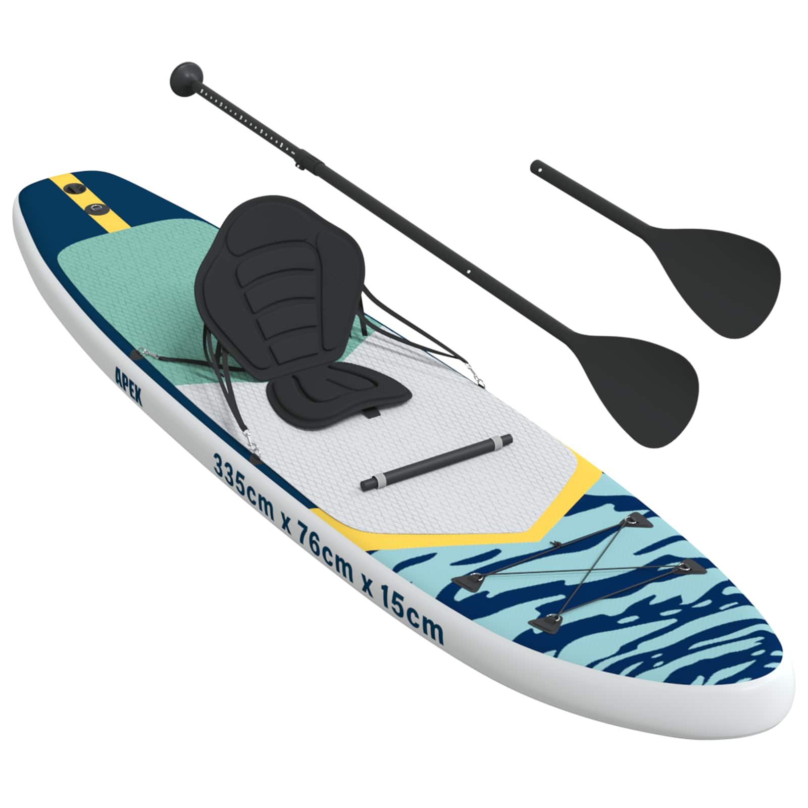 SUP lenta su sėdyne 2-in-1 APEX 335 x 76 x 15 cm Mėlyna skirta