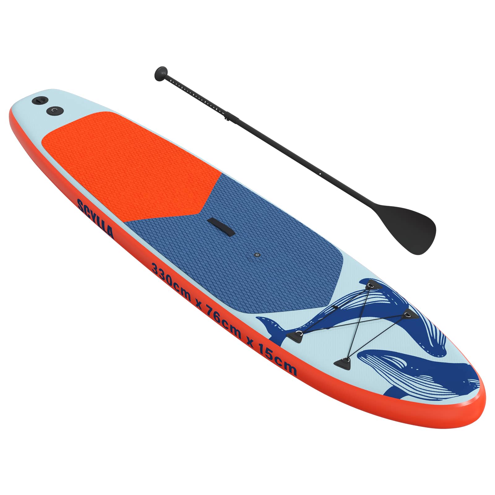 Pripučiamas SUP lenta su burės SCYLLA 330 x 76 x 15 cm Mėlyna
