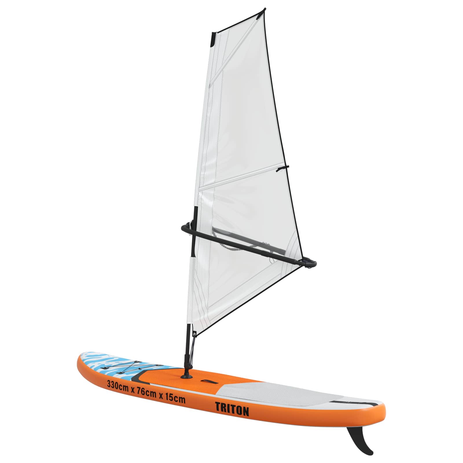 Pripučiamas SUP lenta su burės TRITON 330 x 76 x 15 cm Mėlyna