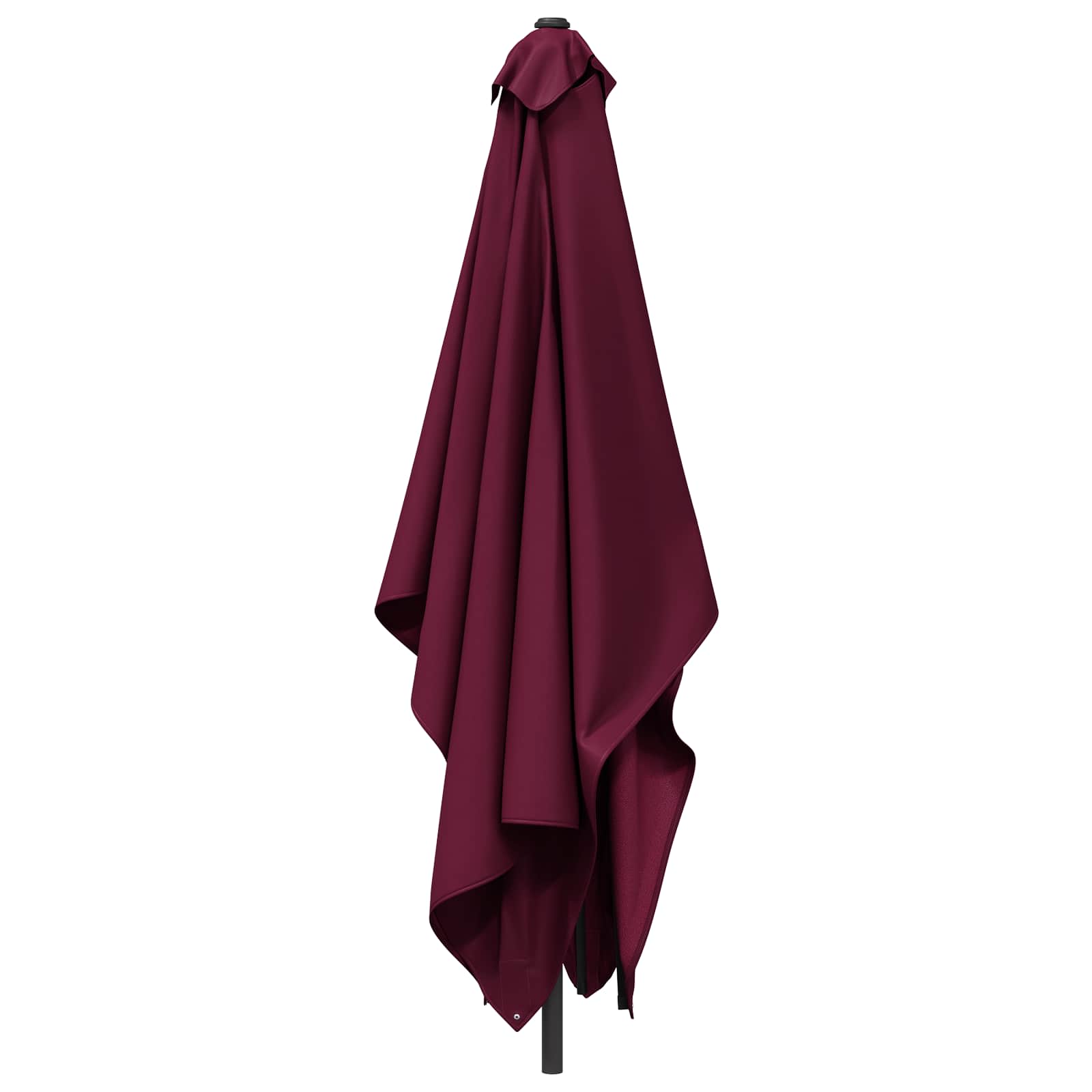 Sodo skėtis 200 x 300 cm Poliesteris Stačiakampio Bordo raudona