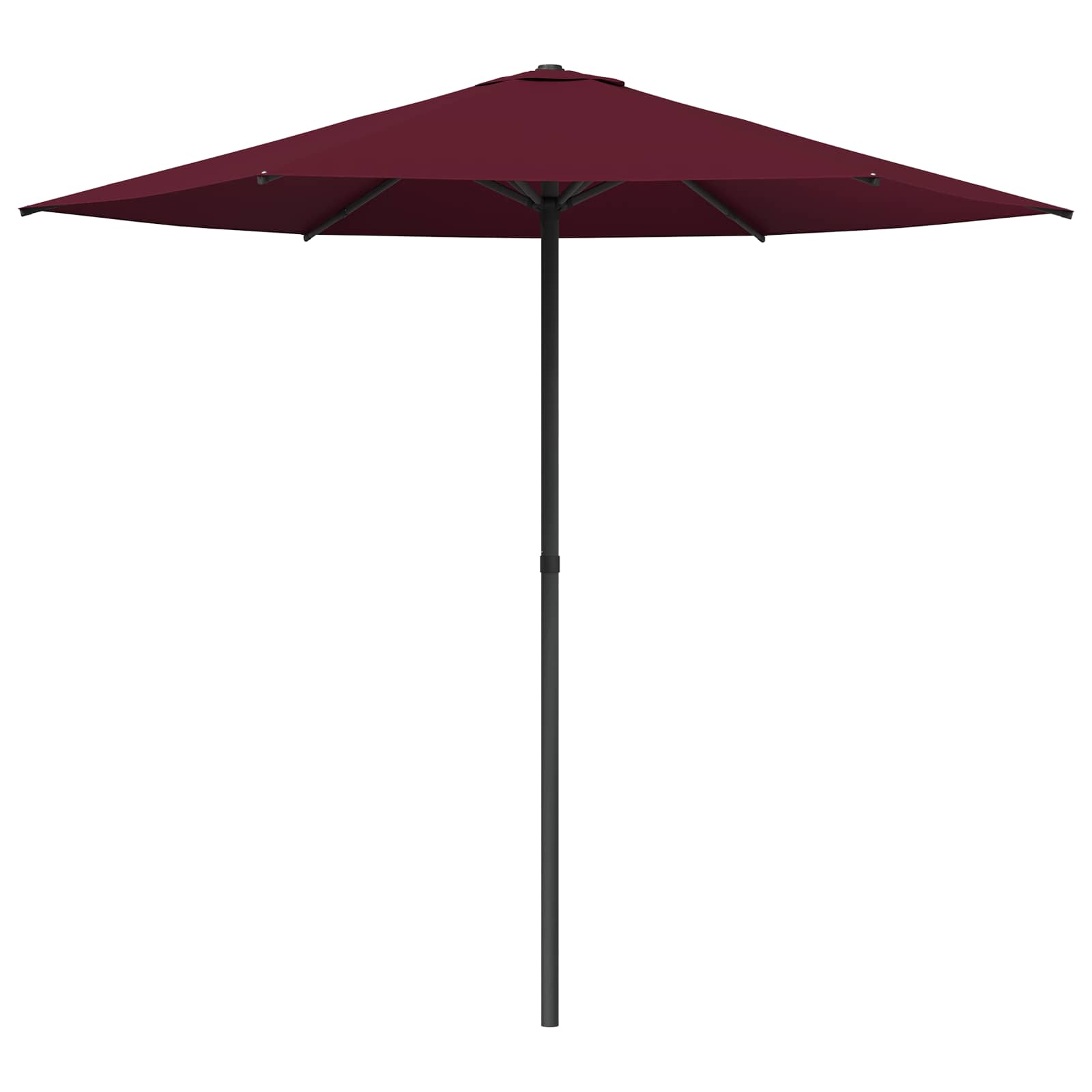 Sodo skėtis 230 x 230 cm Poliesteris Stačiakampio Bordo raudona