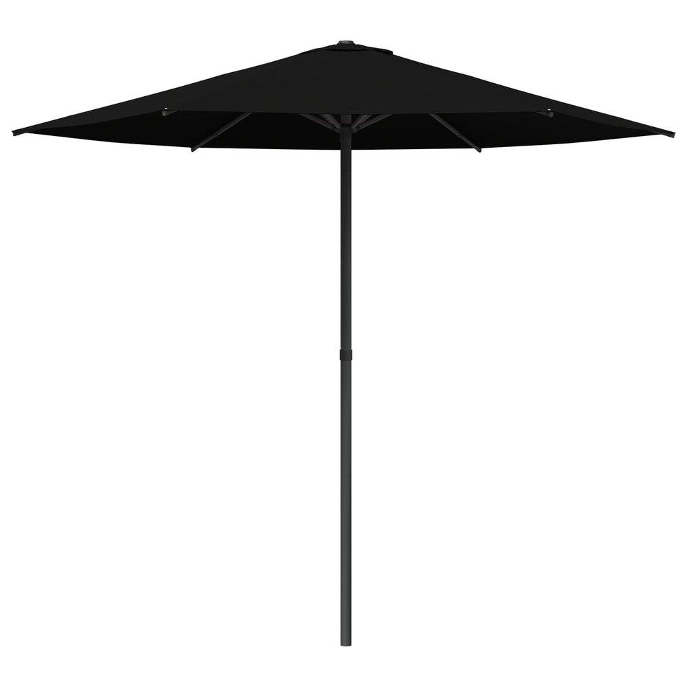 Sodo skėtis 230 x 230 cm Poliesteris Stačiakampio Juoda