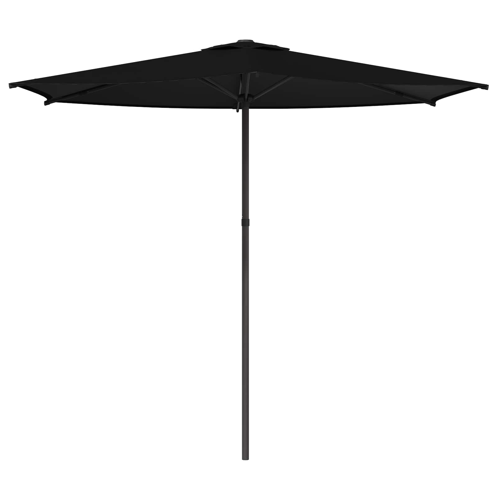 Sodo skėtis 270 x 270 cm Poliesteris Stačiakampio Juoda