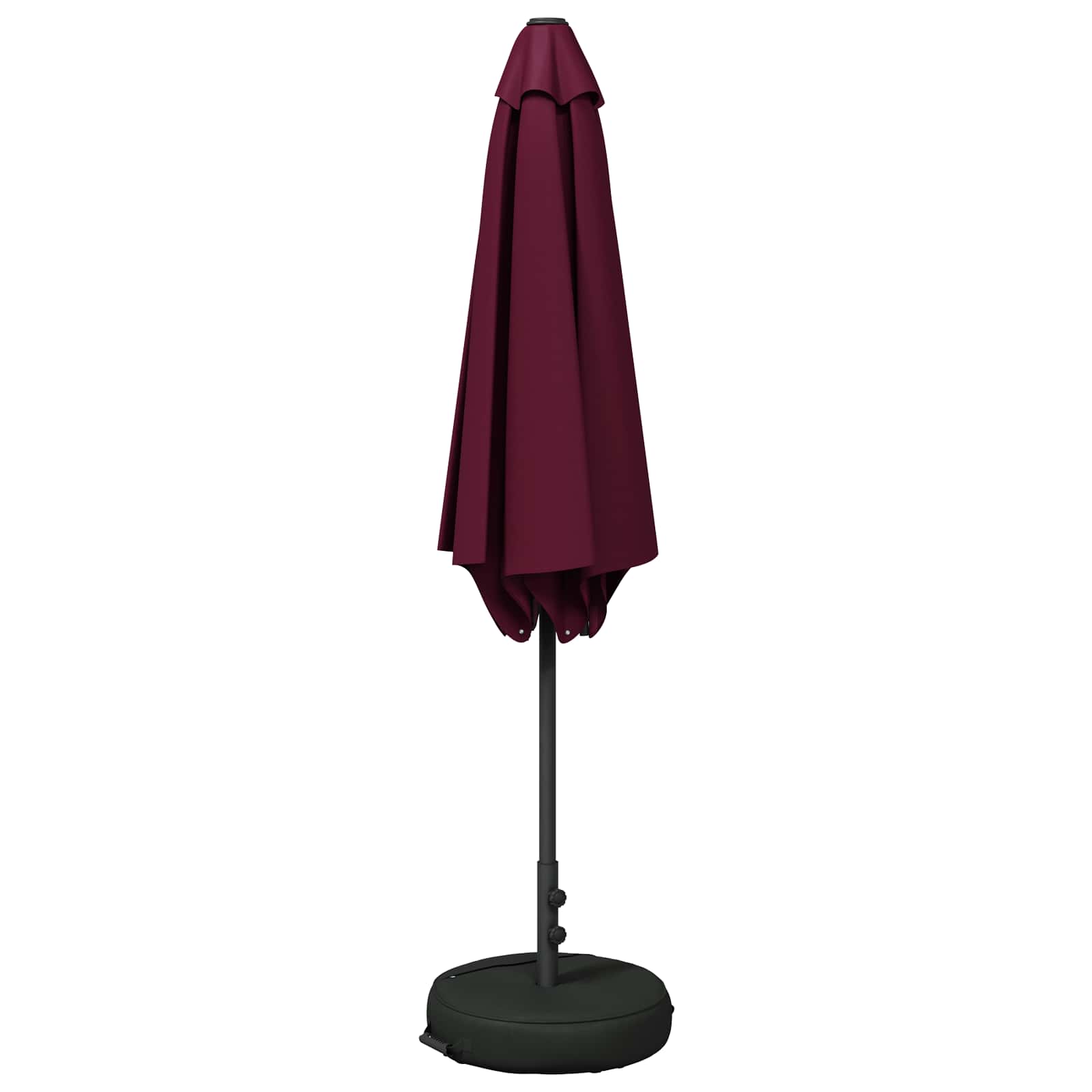 Sodo skėtis 270 x 270 cm Poliesteris Stačiakampio Bordo raudona
