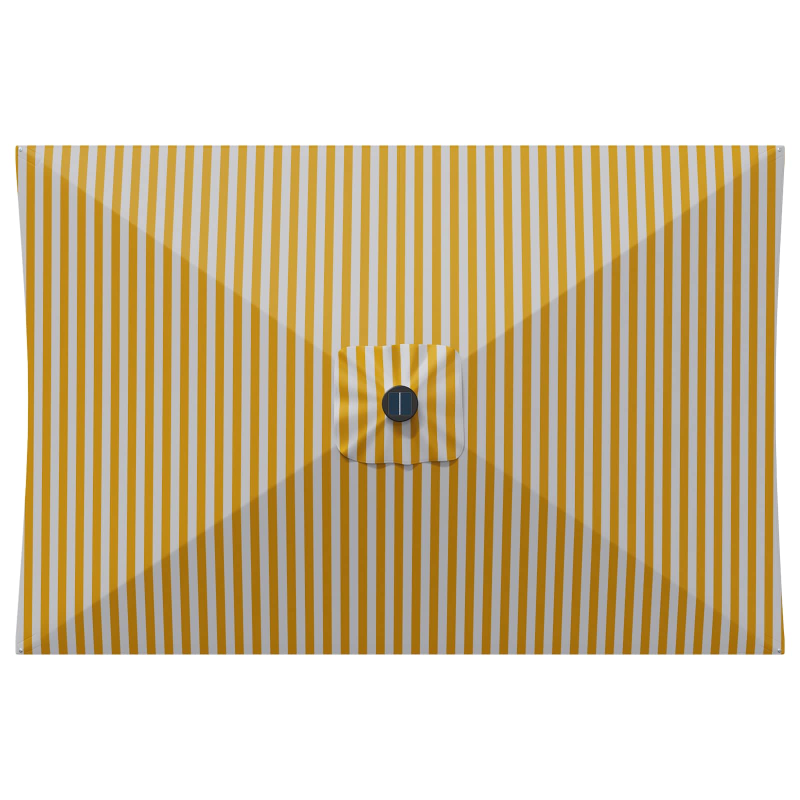 Sodas skėtis su LED šviestuvais 200 x 300 cm Poliesteris