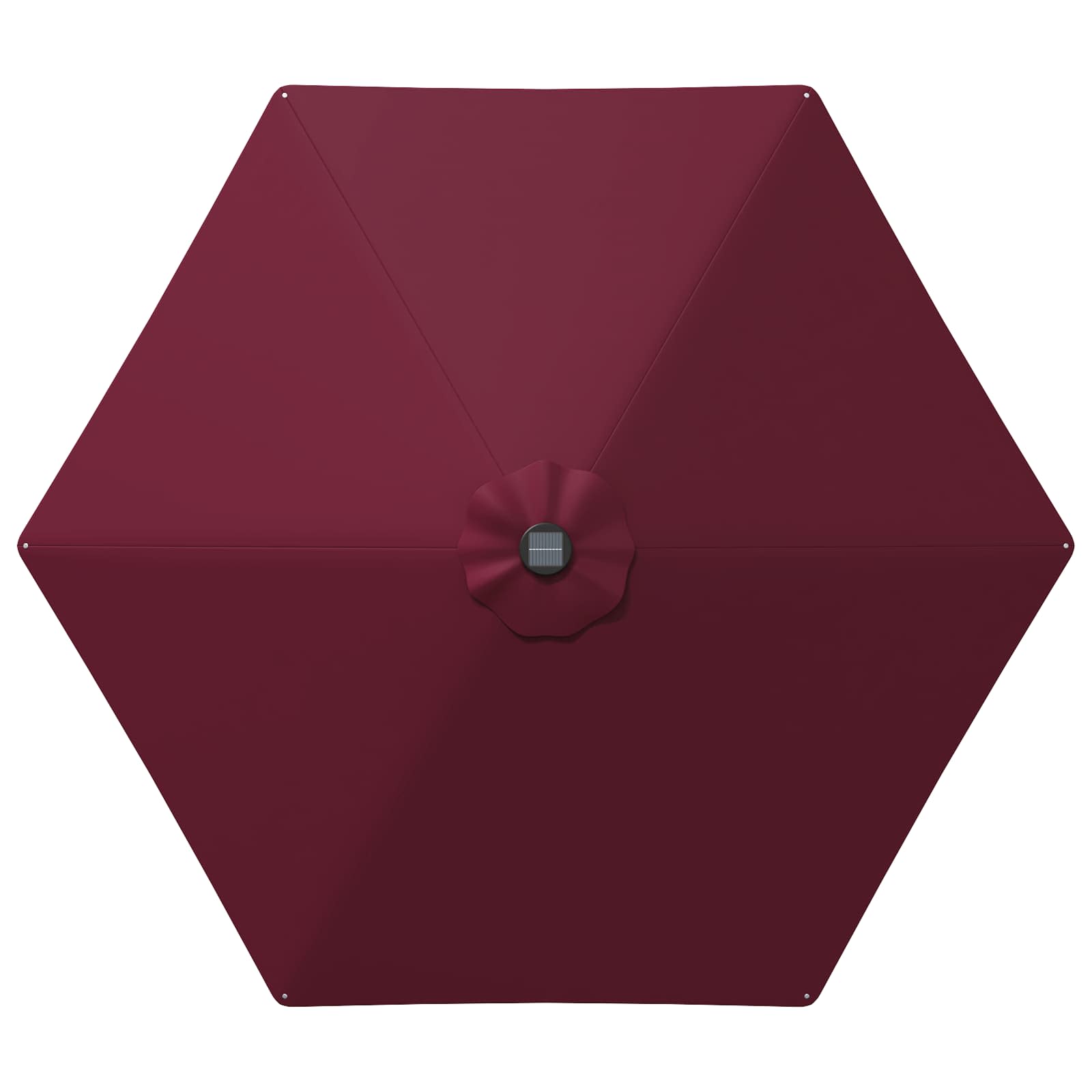 Sodas skėtis su LED šviestuvais 270 x 270 cm Poliesteris