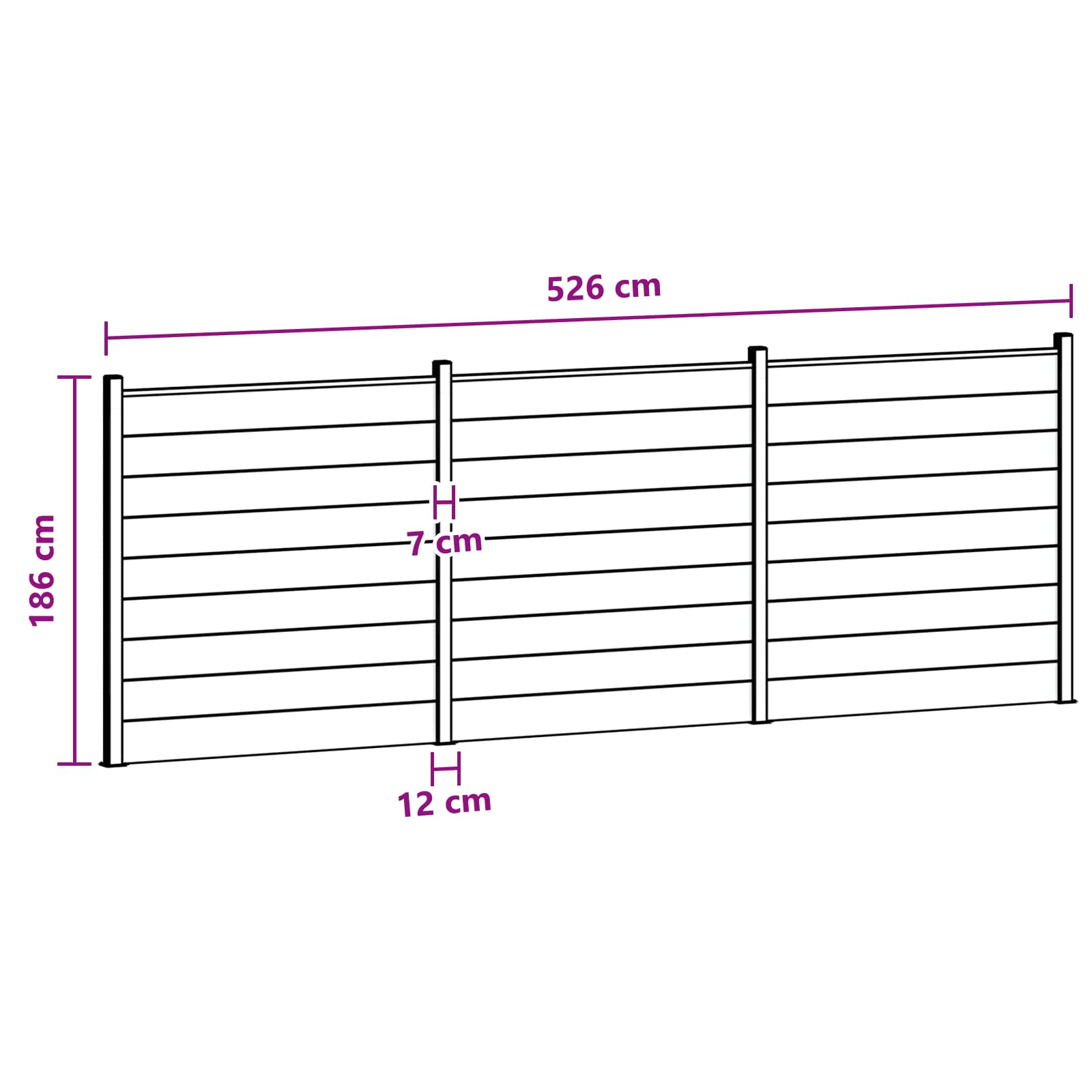 Tvoros plokštė 3 pcs WPC ir aliuminis Juoda