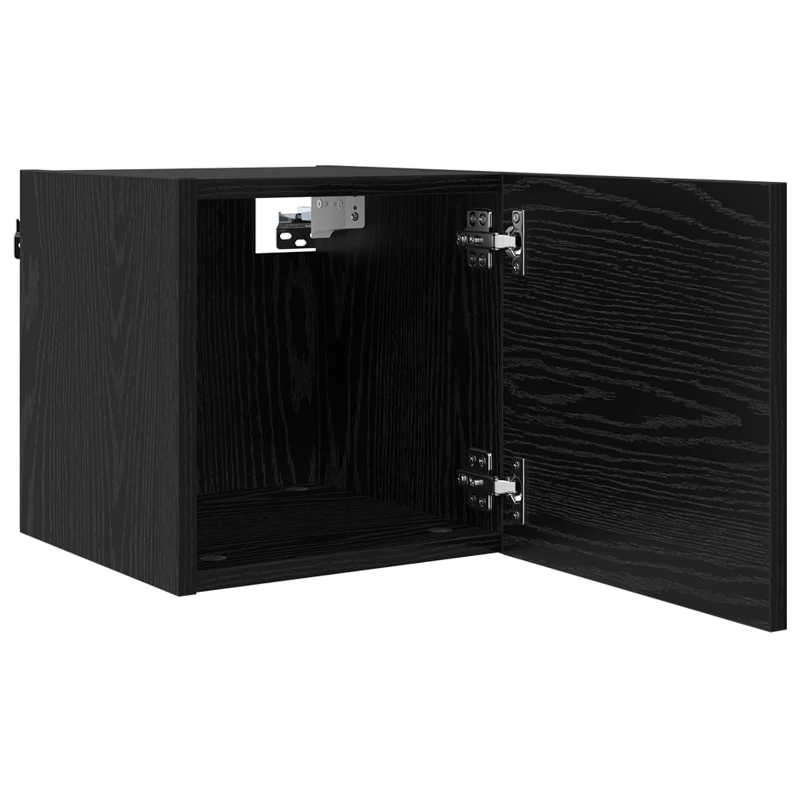Sieninis televizoriaus kabinetas 4 pcs Juodojo ąžuolo