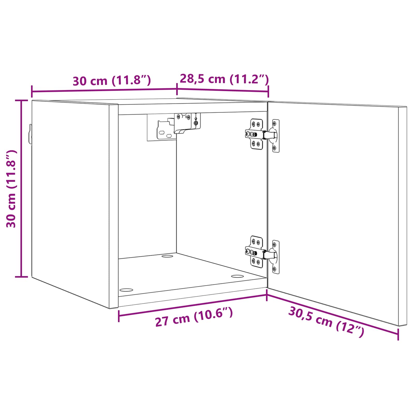 Sieninis televizoriaus kabinetas 4 pcs Juodojo ąžuolo