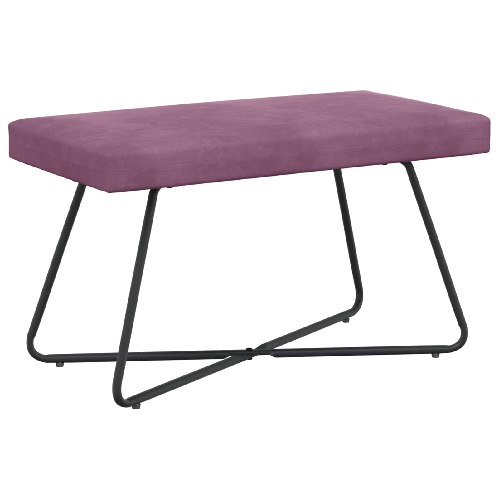 suoliukas Paprastas Violetinė 80 x 40 x 45 cm Aksomas