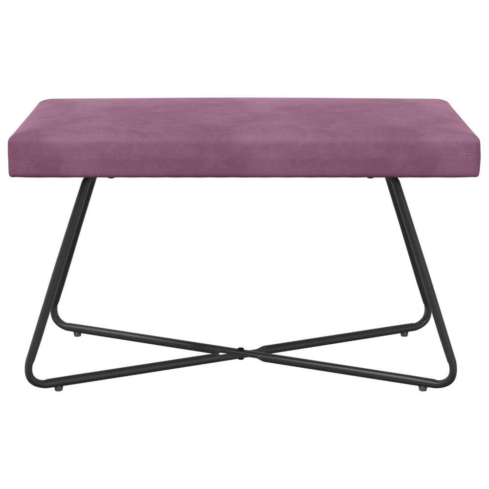 suoliukas Paprastas Violetinė 80 x 40 x 45 cm Aksomas