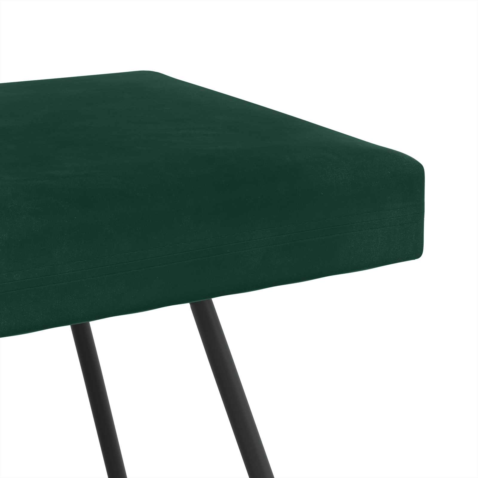 suoliukas Paprastas Tamsiai žalia 110 x 40 x 45 cm Aksomas