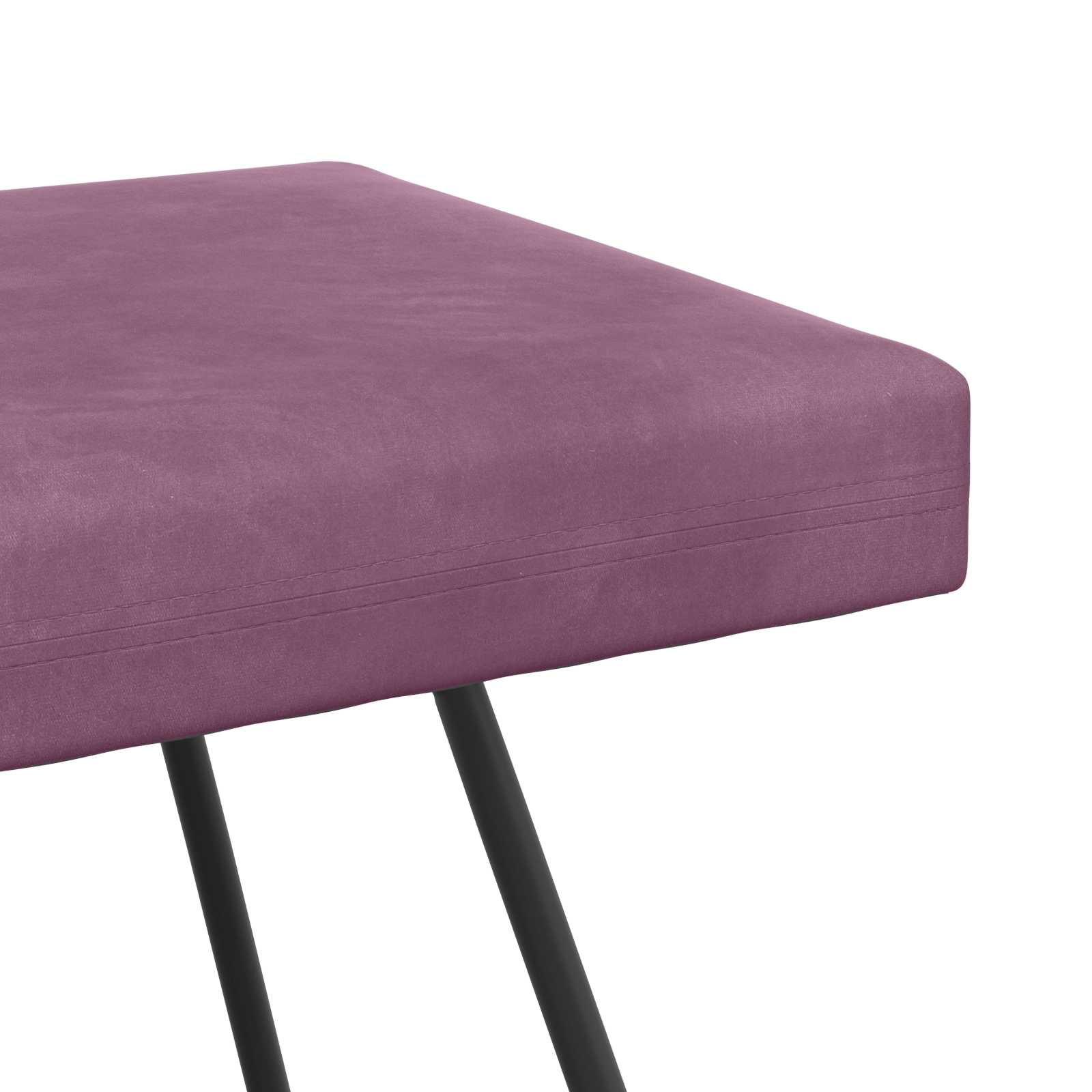 suoliukas Paprastas Violetinė 110 x 40 x 45 cm Aksomas