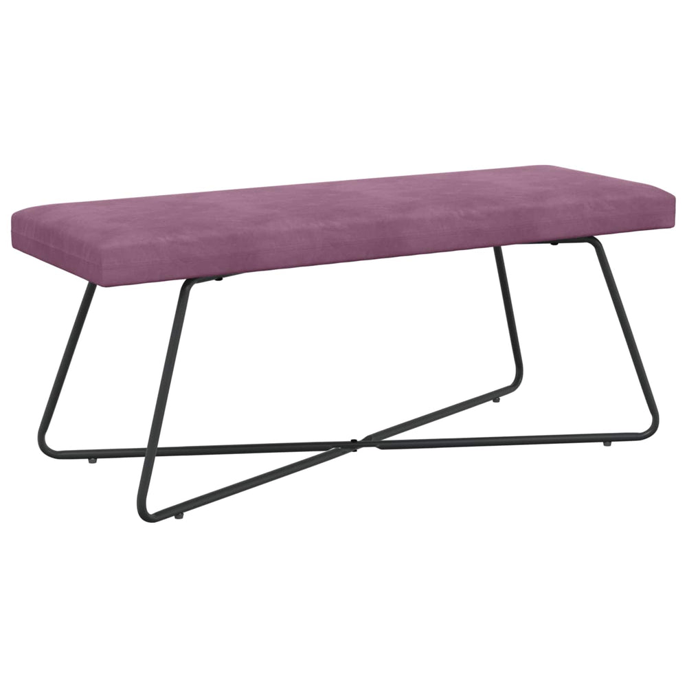 suoliukas Paprastas Violetinė 110 x 40 x 45 cm Aksomas