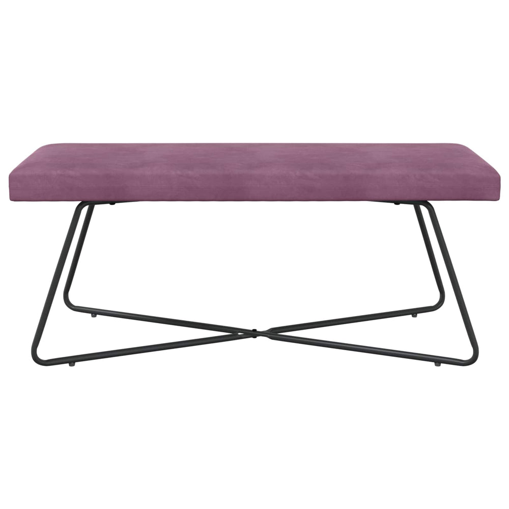 suoliukas Paprastas Violetinė 110 x 40 x 45 cm Aksomas