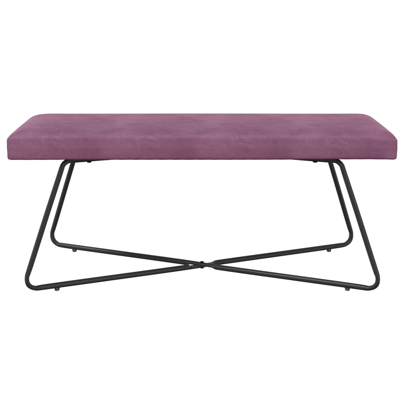 suoliukas Paprastas Violetinė 110 x 40 x 45 cm Aksomas